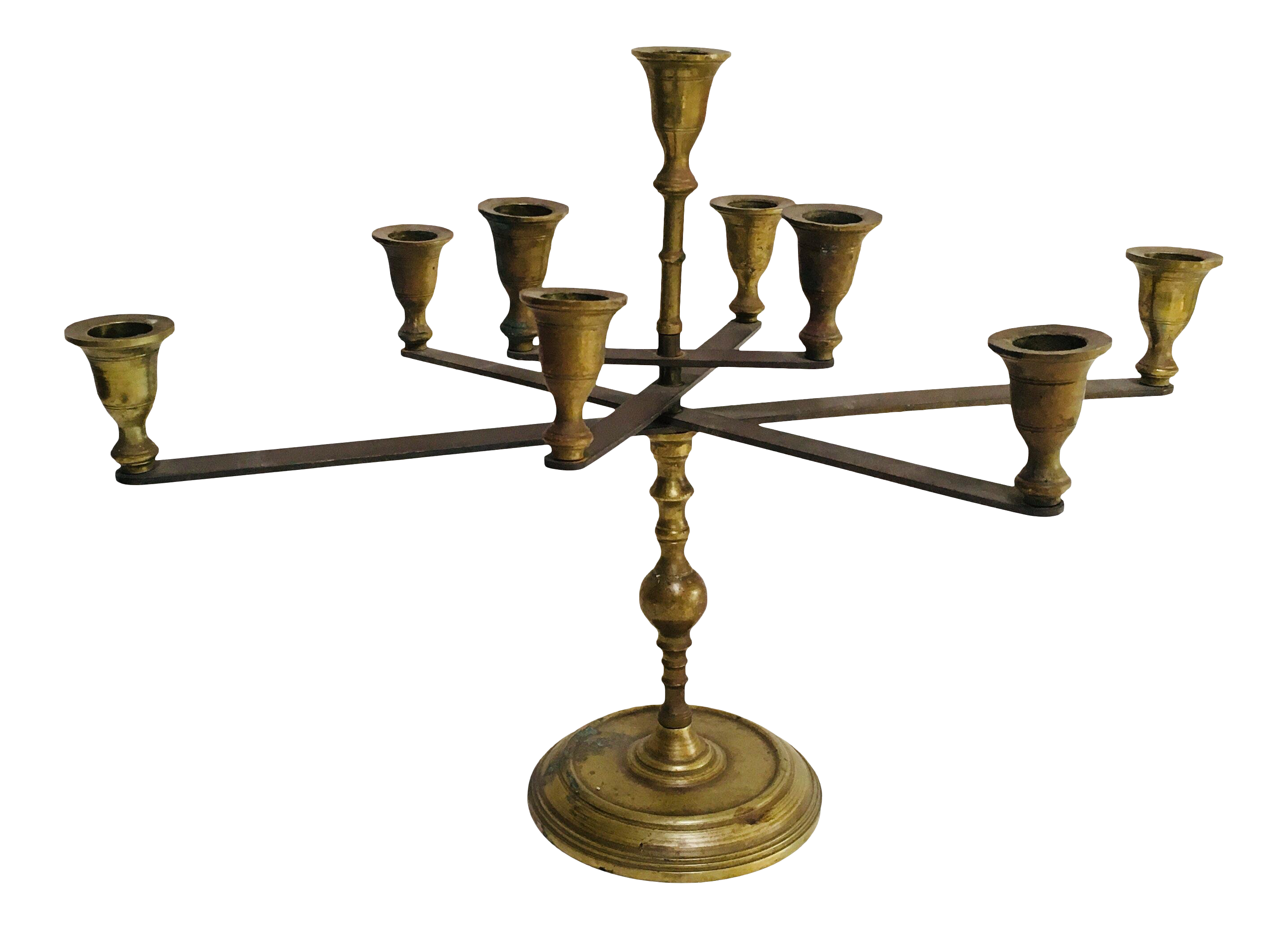 Mid Century Vintage Articulating Brass Menorah Chairish