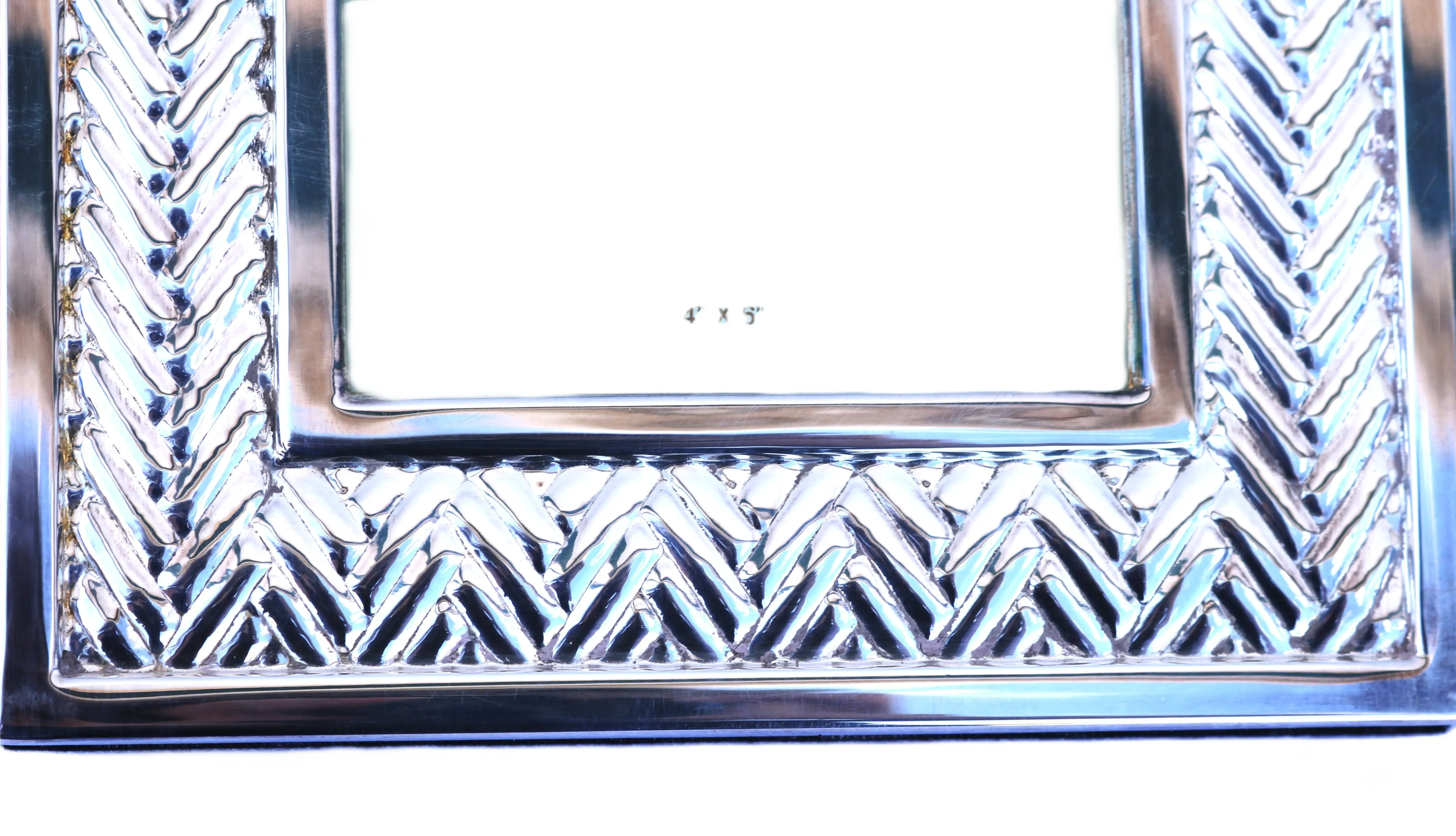 Late 20th Century Ralph Lauren Silverplated 4 X 6 Equestrian Braid