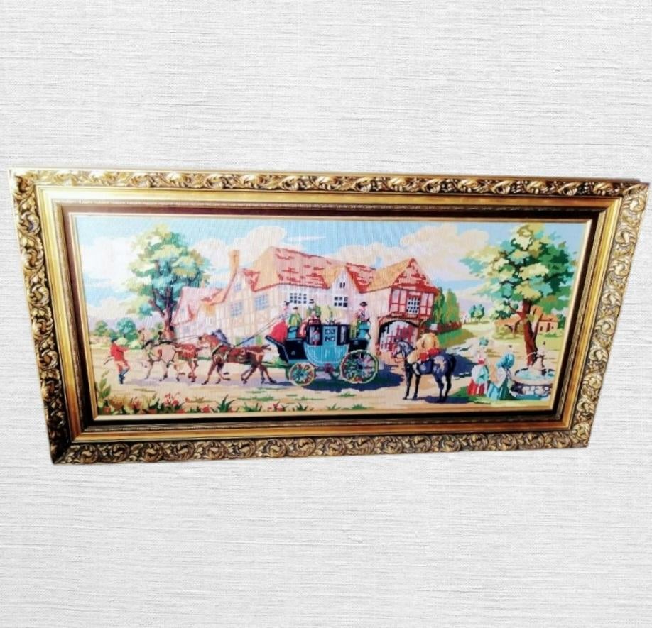 フランスアート　額縁セット　NEEDLEPOINT Vintage フランスアート額縁セットNEEDLEPOINT Vintage
