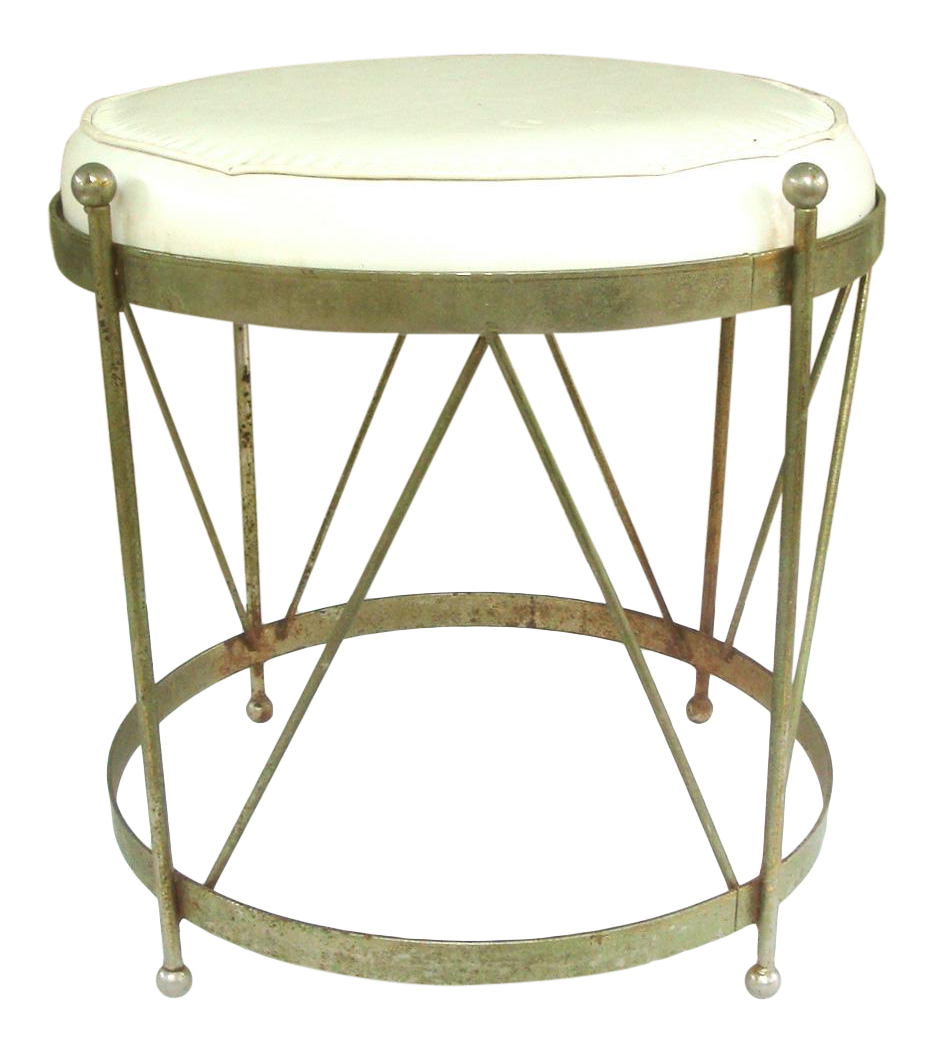 Midcentury Chrome Tabouret Vanity Stool Chairish