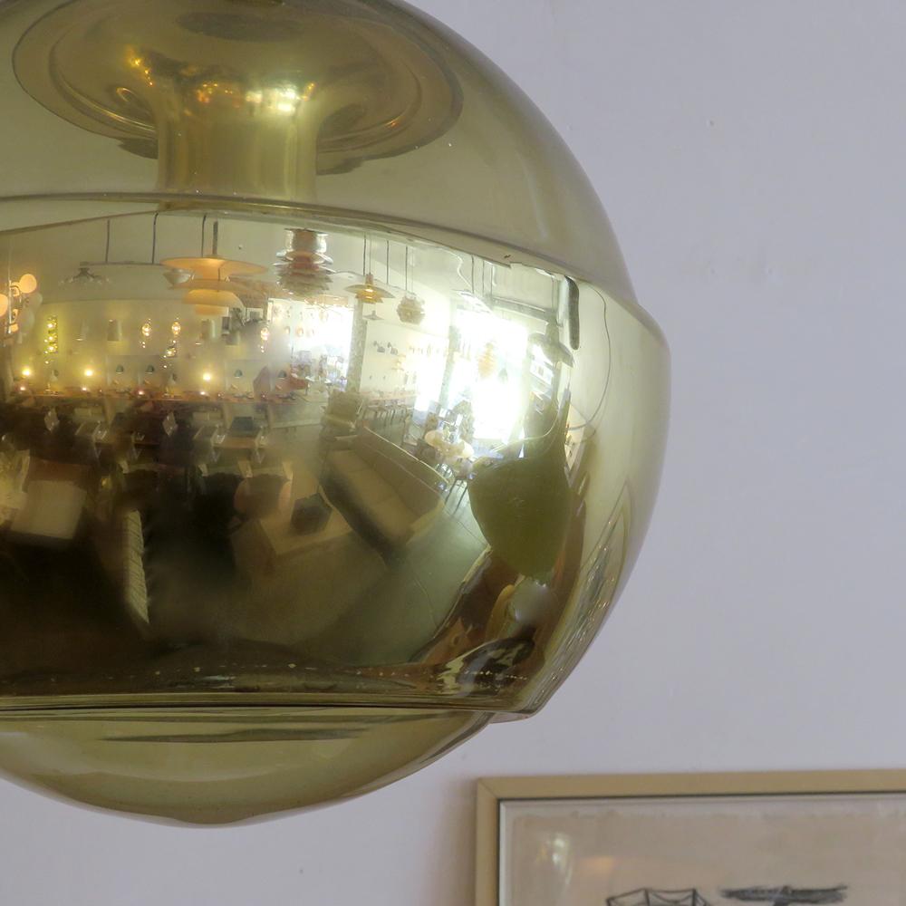 Peill & Putzler Smoked Glass Hanging Lights, 1970