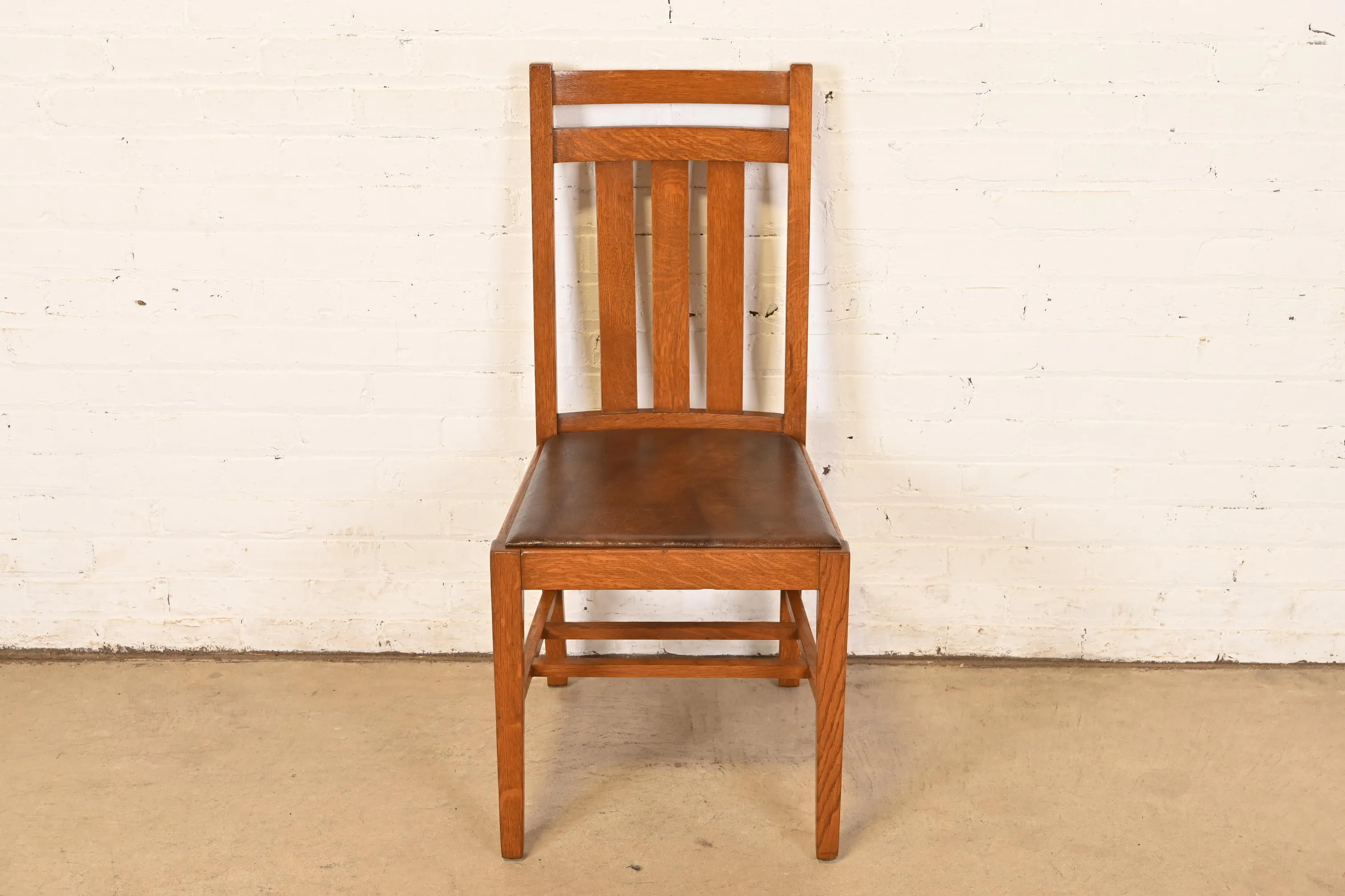 Stickley Brothers Style Antique Mission Oak Arts & Crafts Desk