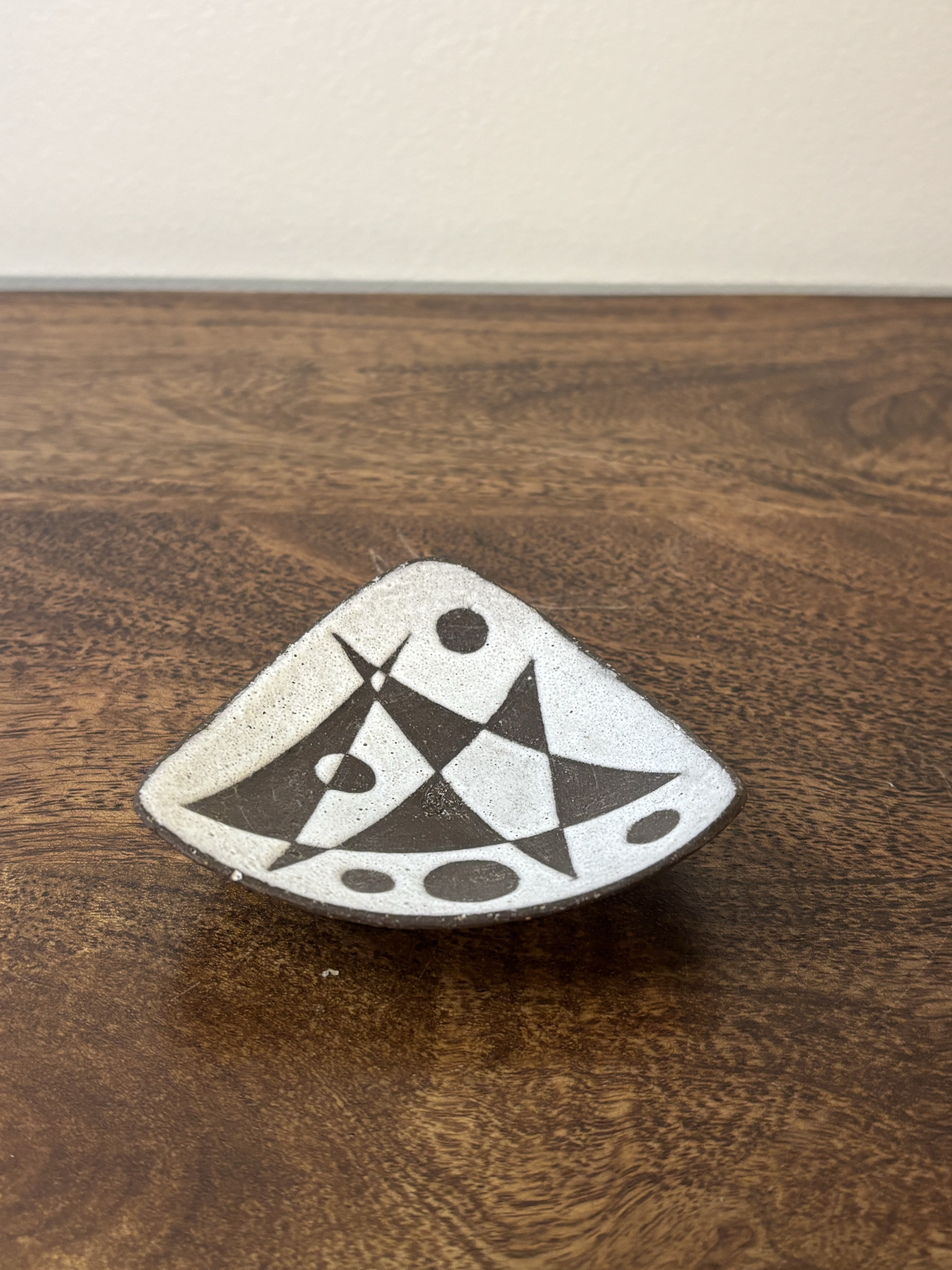 Vintage 1950s Thomas Toft Mid-Century Studio Pottery Dish, Denmark