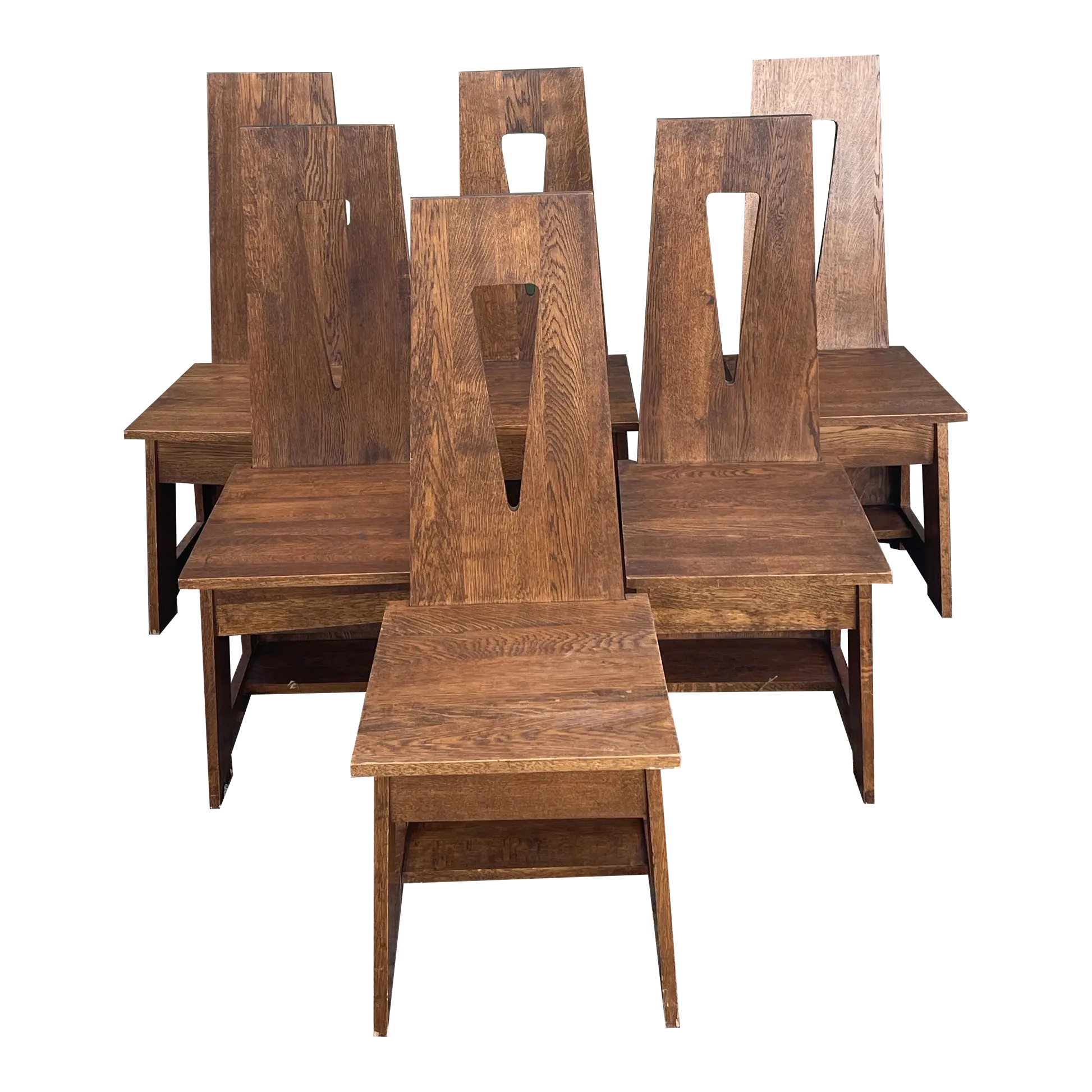 1920s Charles Limbert Attributed Model 81 Chairs - Set of 6