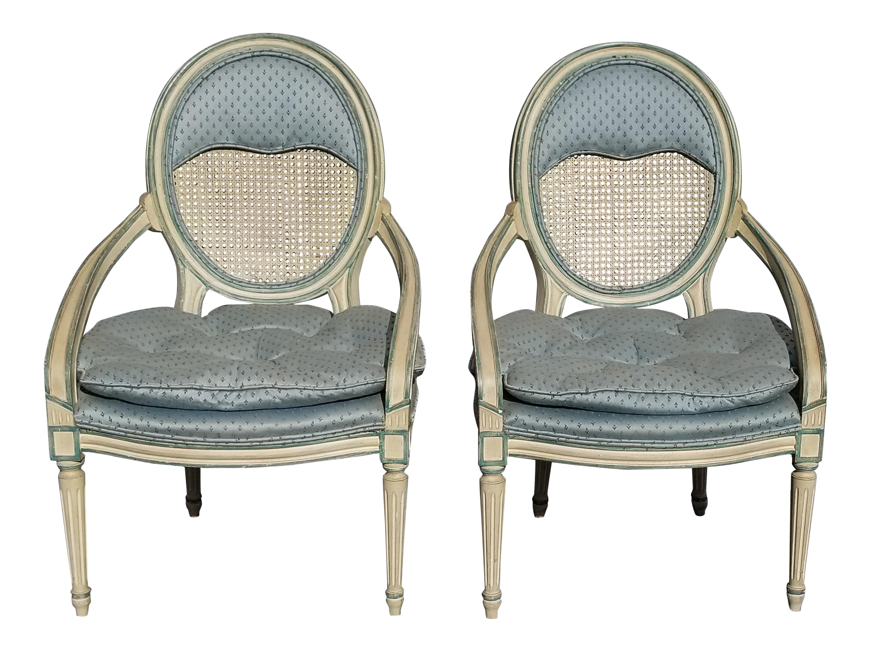 Vintage french accent chair sales