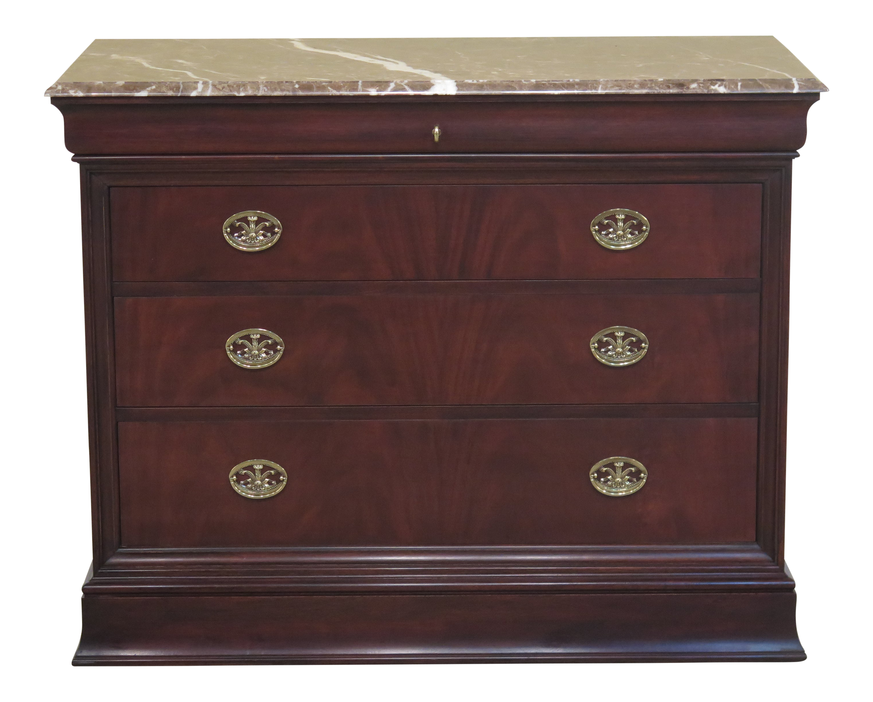 Vintage Henkel Harris Marble Top Dresser Chest Chairish