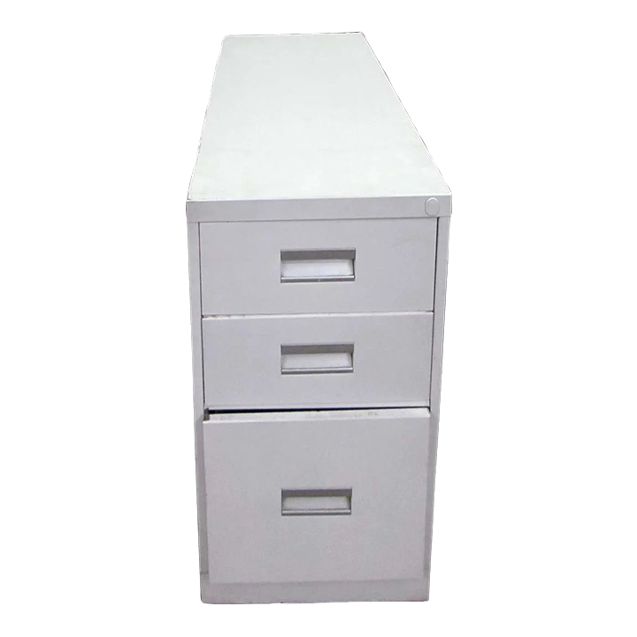 1980s White 3 Drawer Metal Filing Chairish
