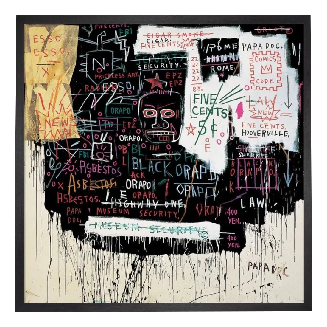 Jean-Michel Basquiat, Museum Security (Broadway Meltdown), 1983