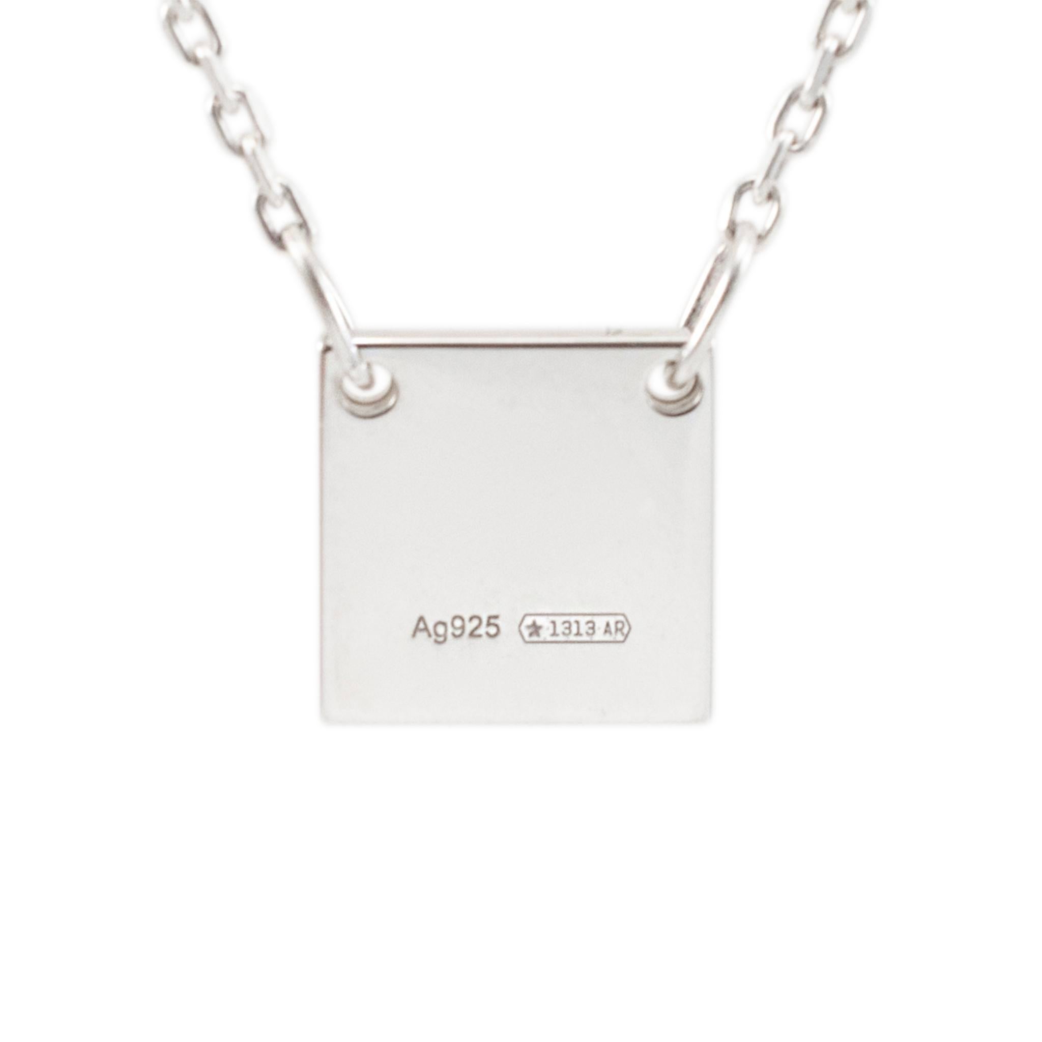 🆕️ Auth GUCCI TRADEMARK SIGNATURE LOGO 925 STERLING SILVER