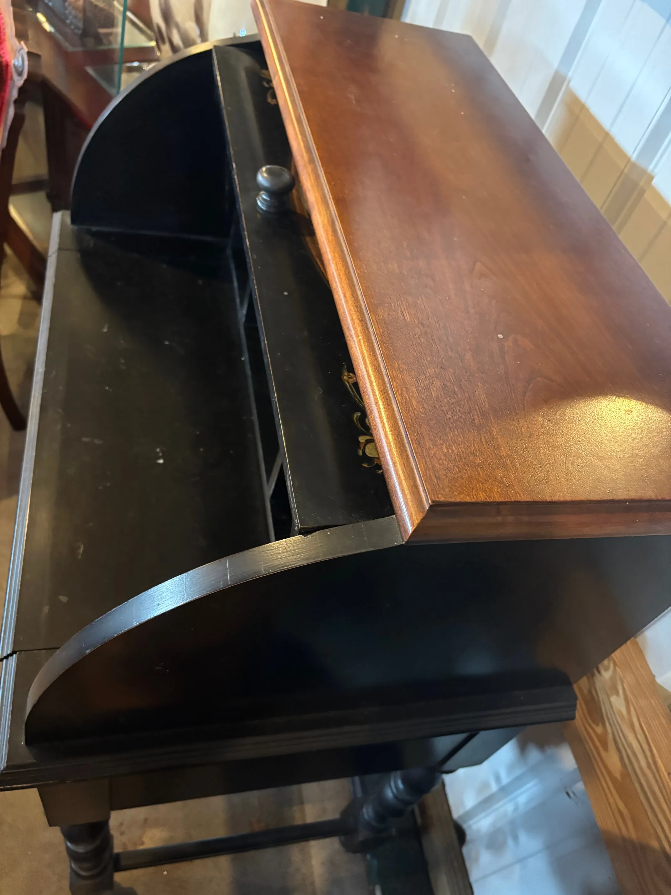 1930s Vintage Roll-Top Desk | Chairish