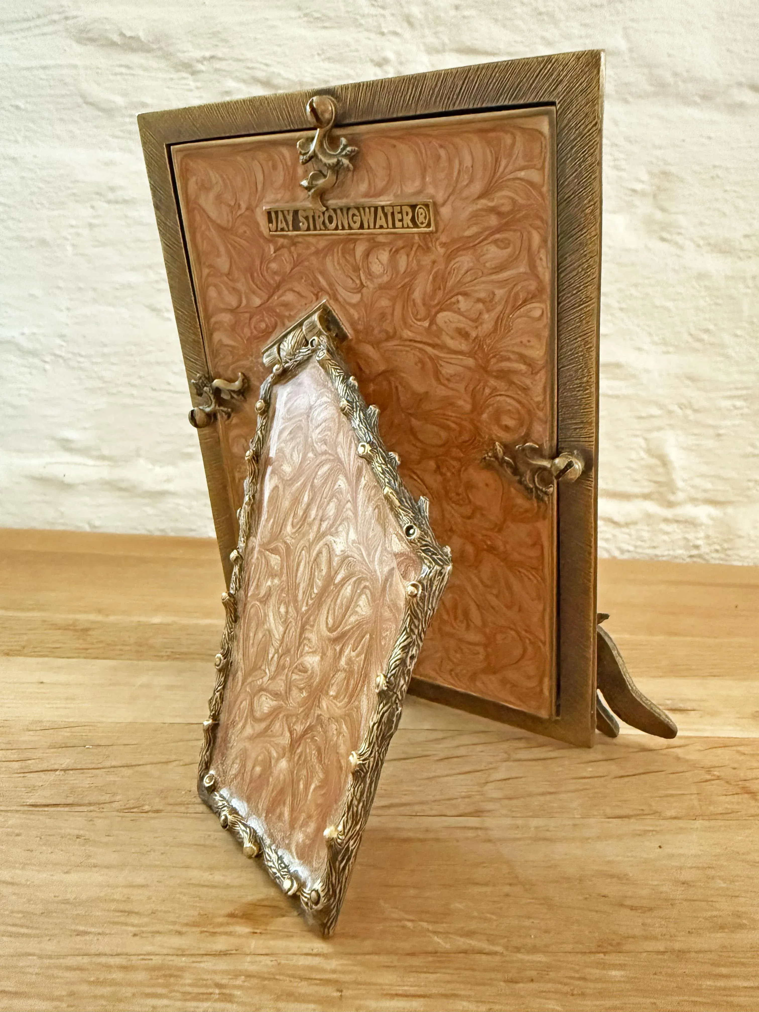 Jay Strongwater Dragonfly Bejeweled & Enameled Picture Frame With