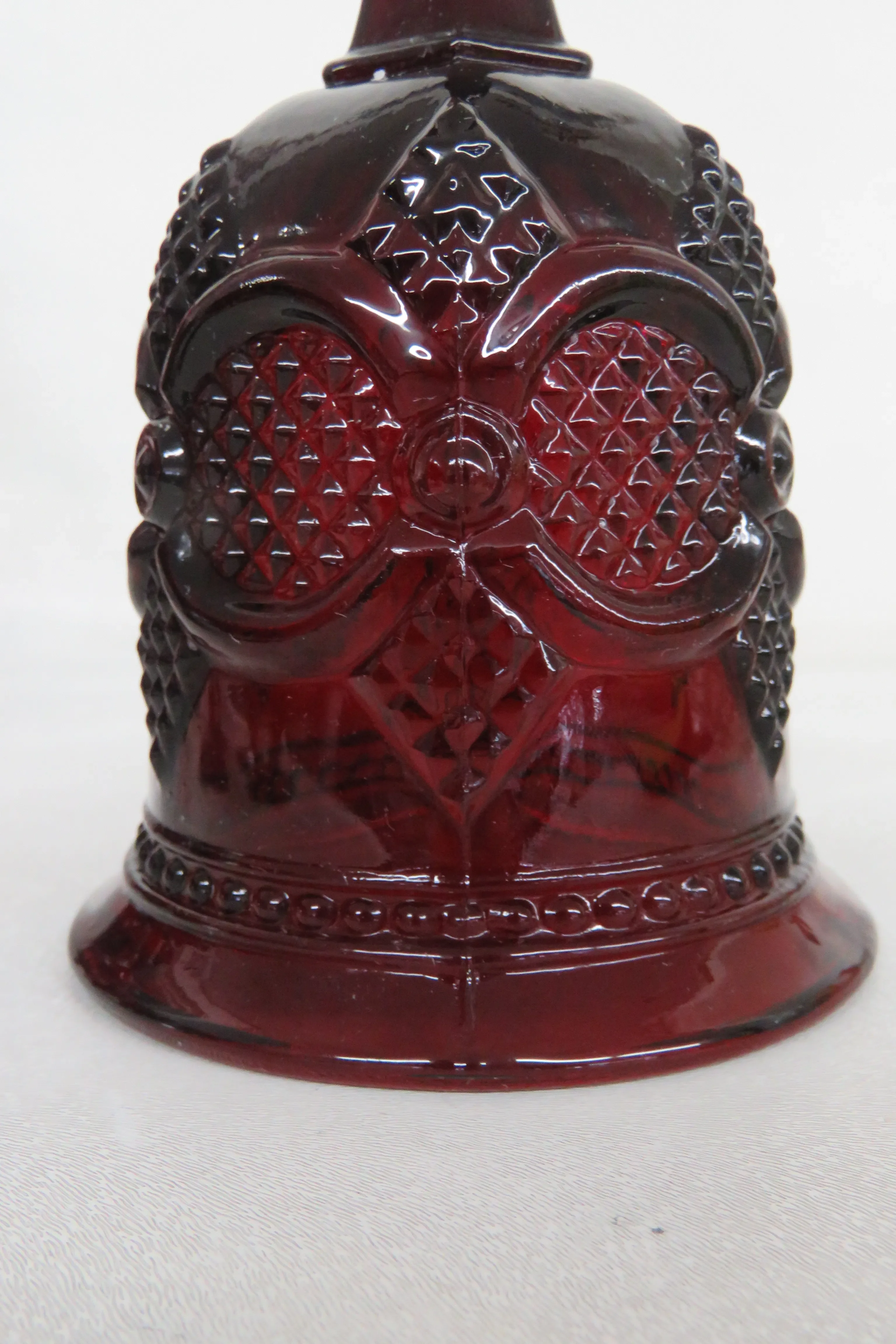 Avon Cape Cod Collection Ruby Red Glass Hostess Bell