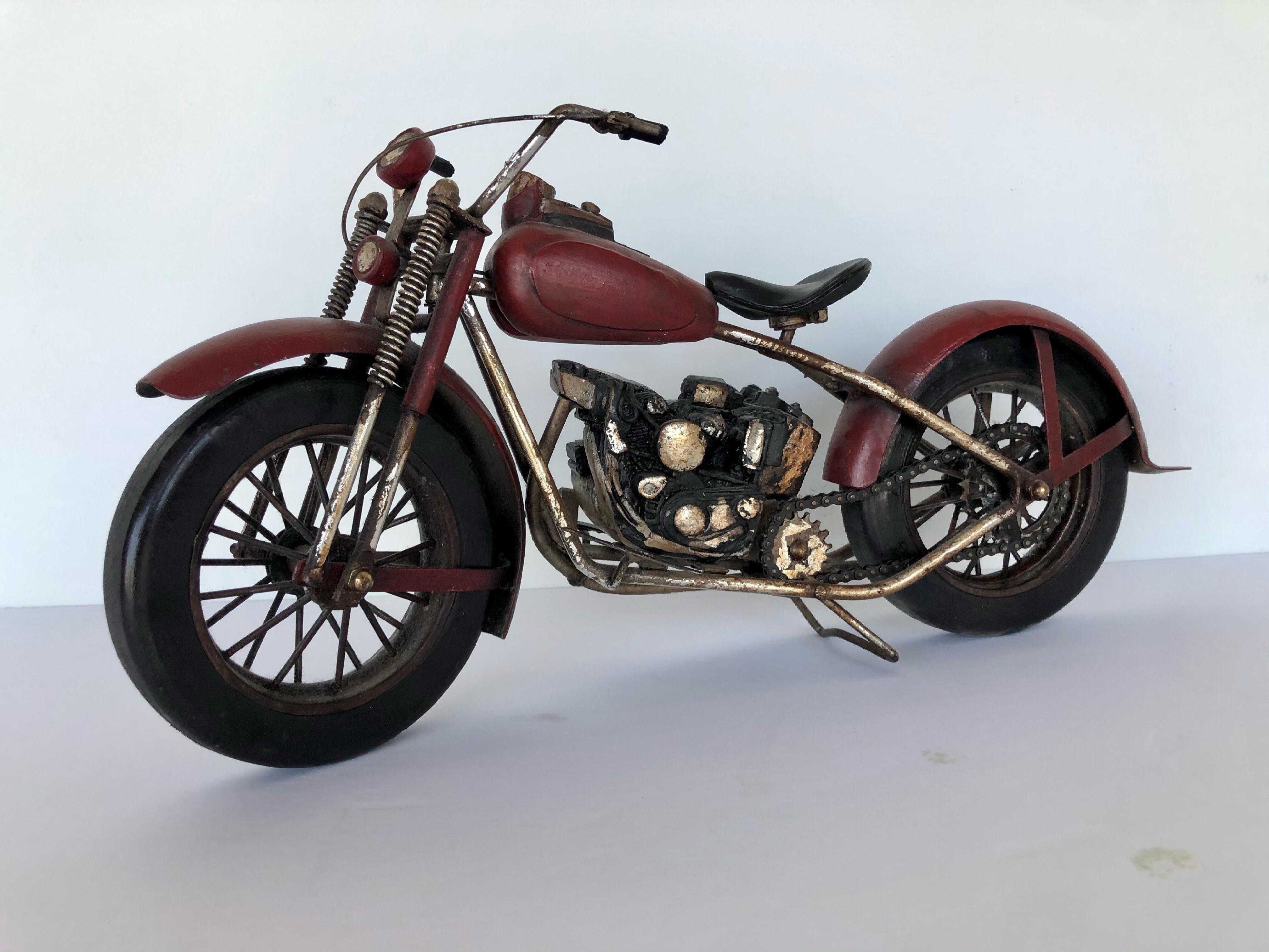 Vintage Large Display Harley Davidson Motorcycle | Chairish