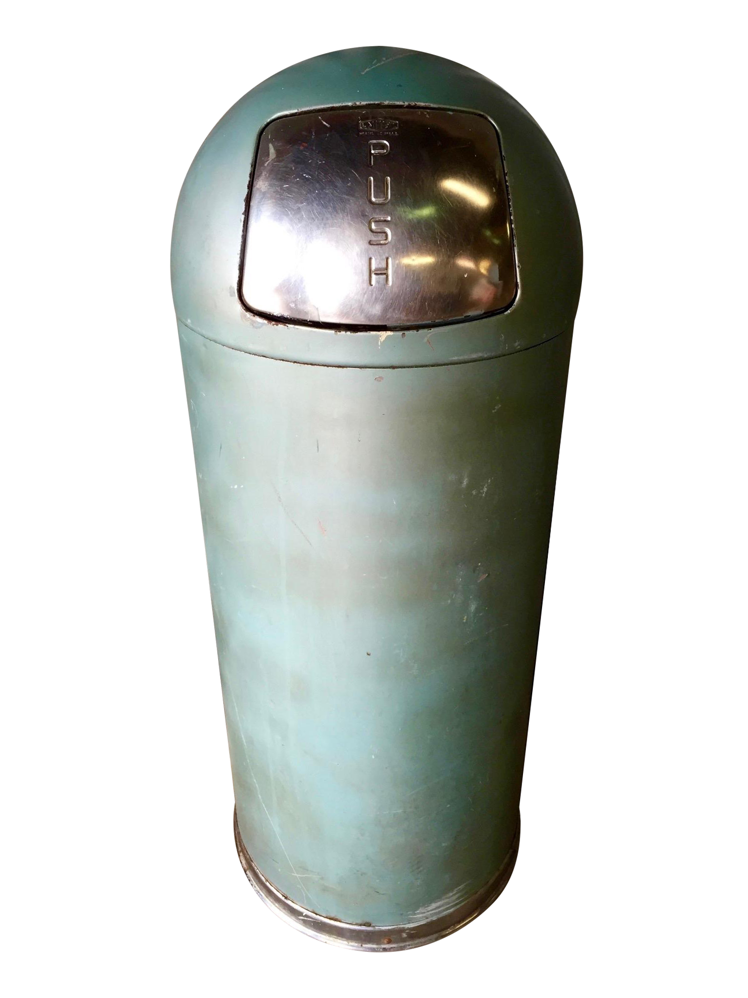 Vintage United Metal Trash Can Chairish