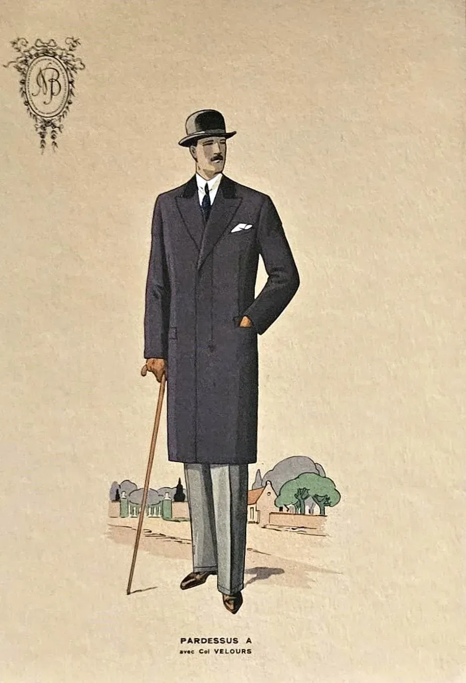 1920s Set of 3 French Men s Tailoring Overcoat Fashion Lithographs Chairish