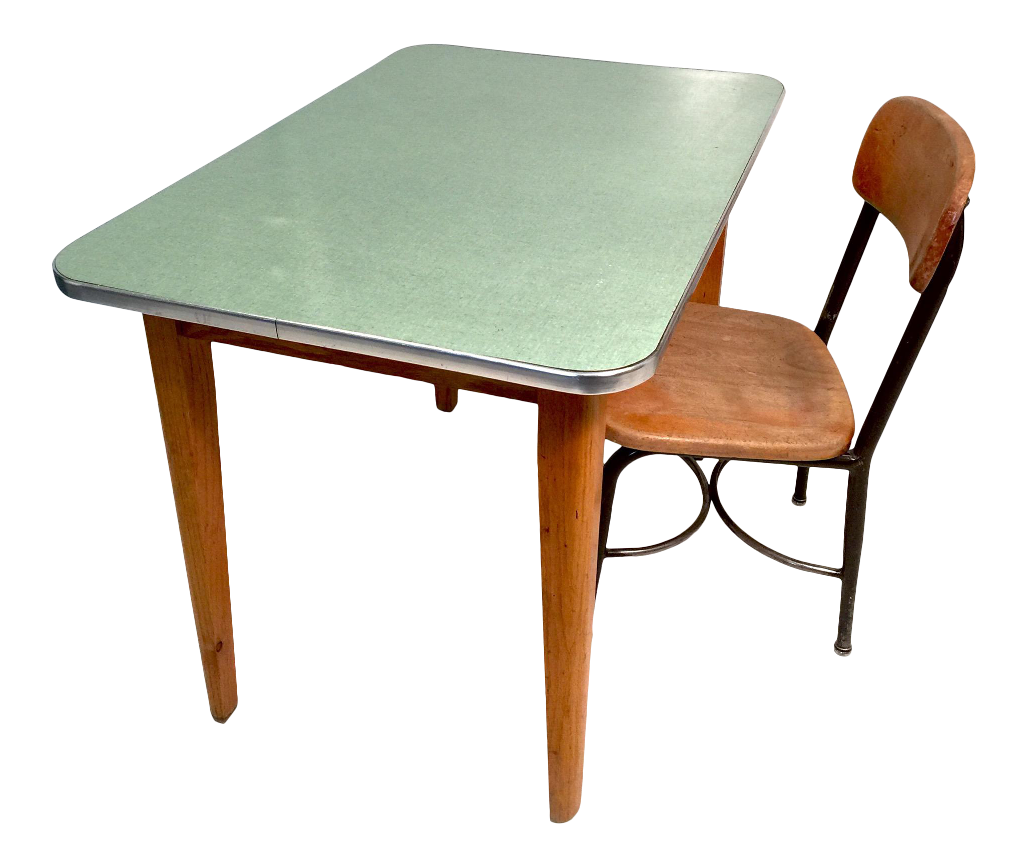 vintage metal child's table and chairs