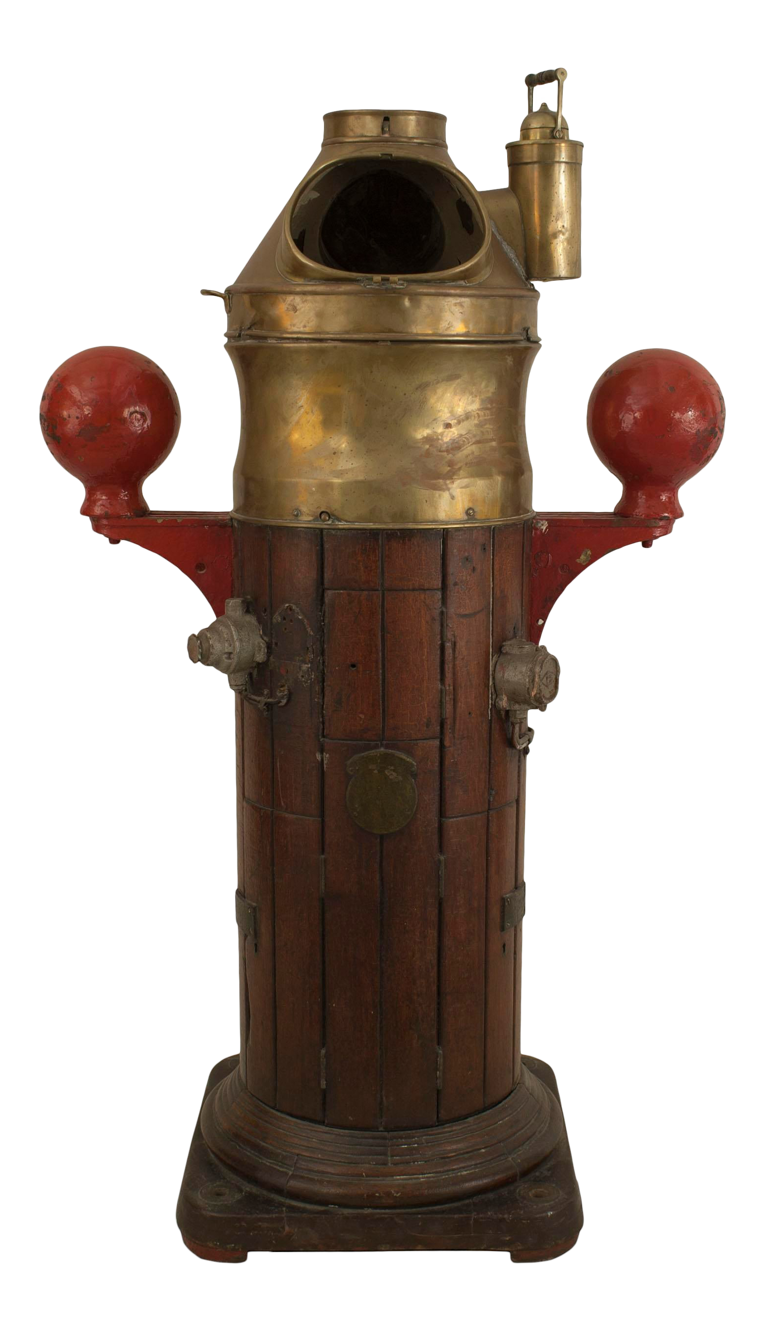 Victorian Brass & Wood Ship Binnacle | Chairish