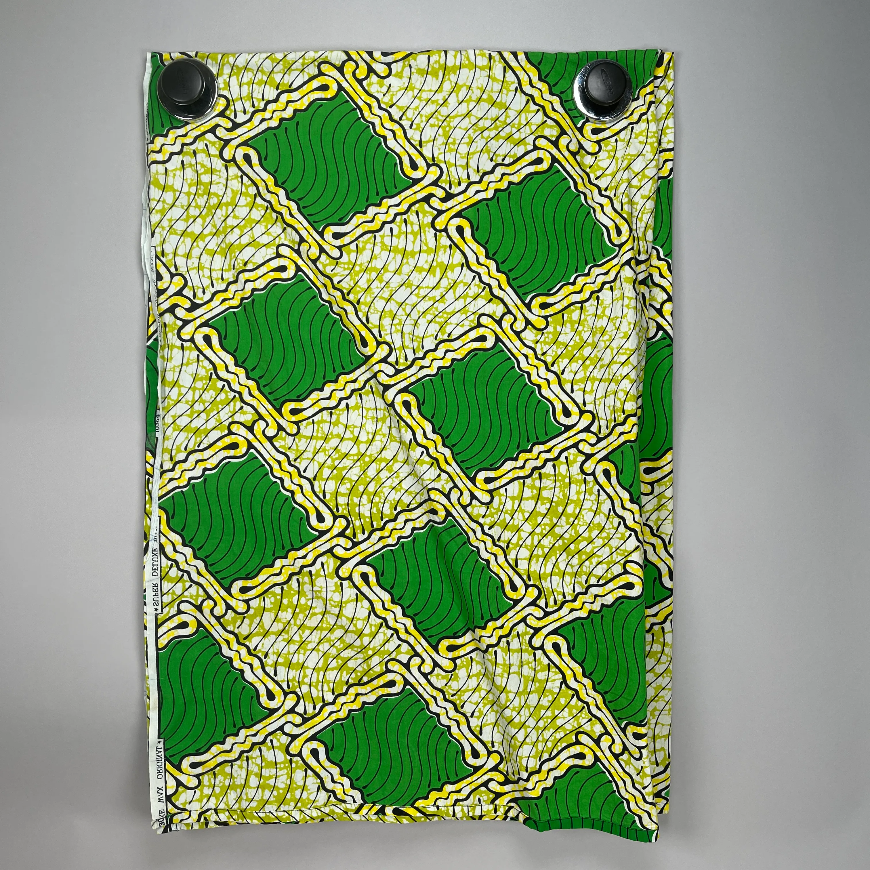 Textile Folk Art テキスタイル African Textile 10364 Veritable Super Deluxe Wax Green