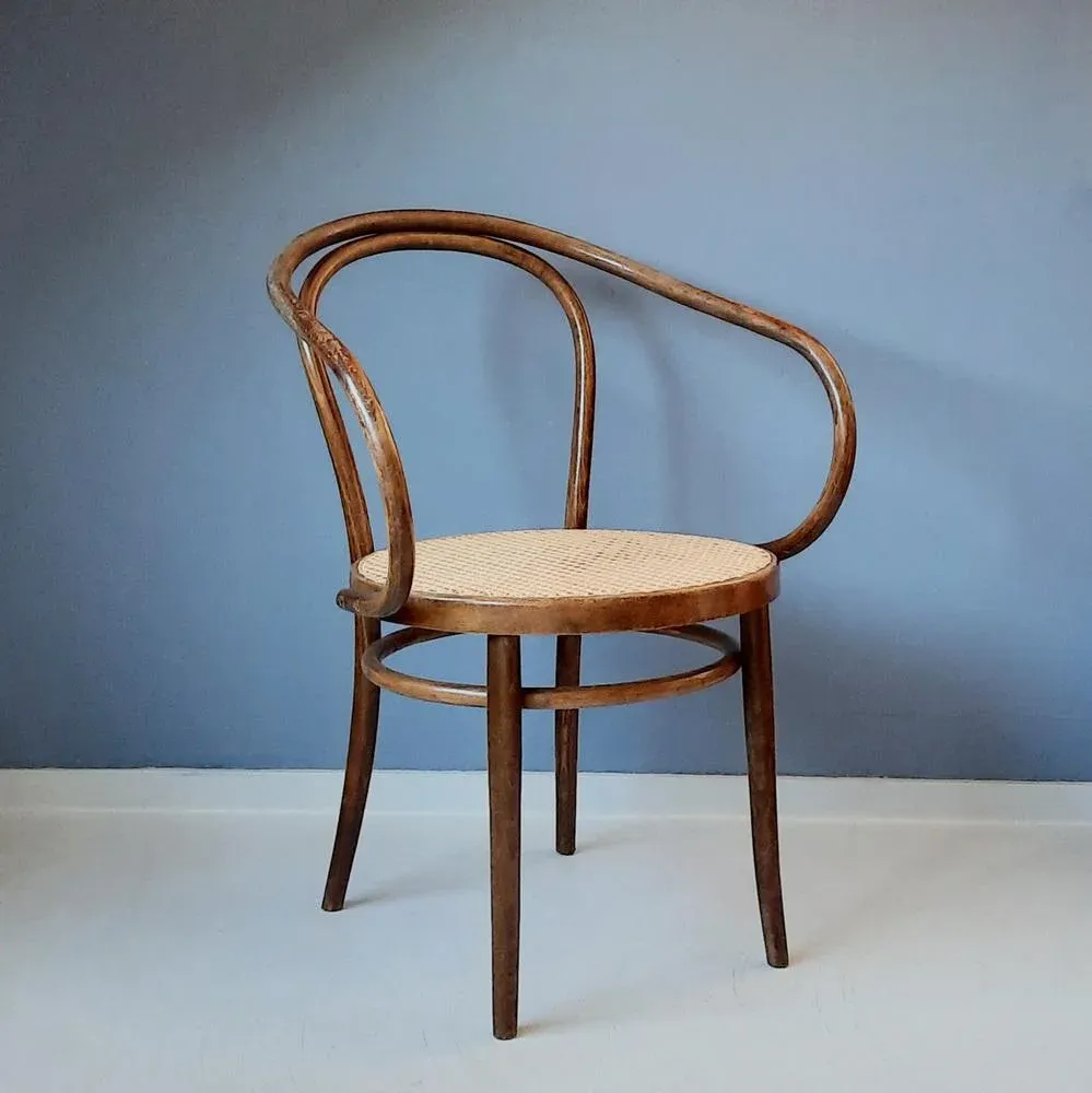 Bentwood & Rattan No. 209 Armchair from ZPM Radomsko, 1970s | Chairish