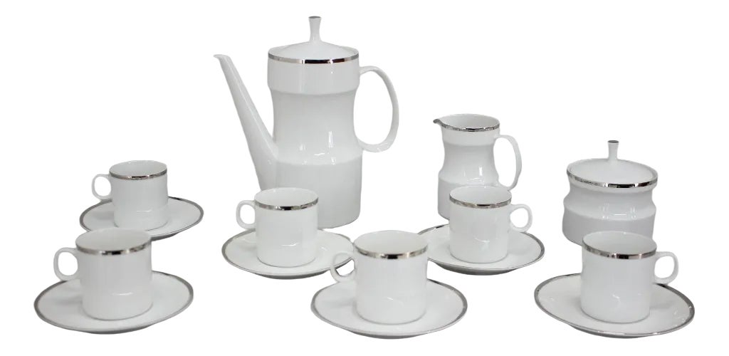 Nefertiti Porcelain Tea Set by Jaroslav Jezek, Czechoslovakia