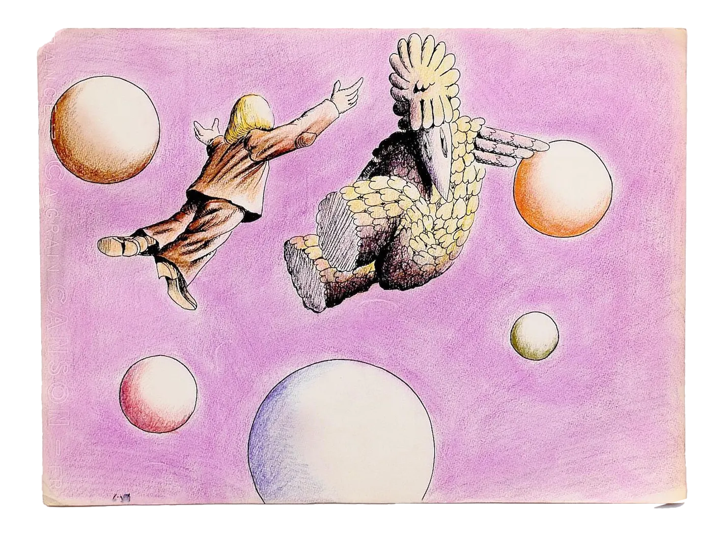 Surrealistic Composition - Original Drawing - 20th Century 20th Century