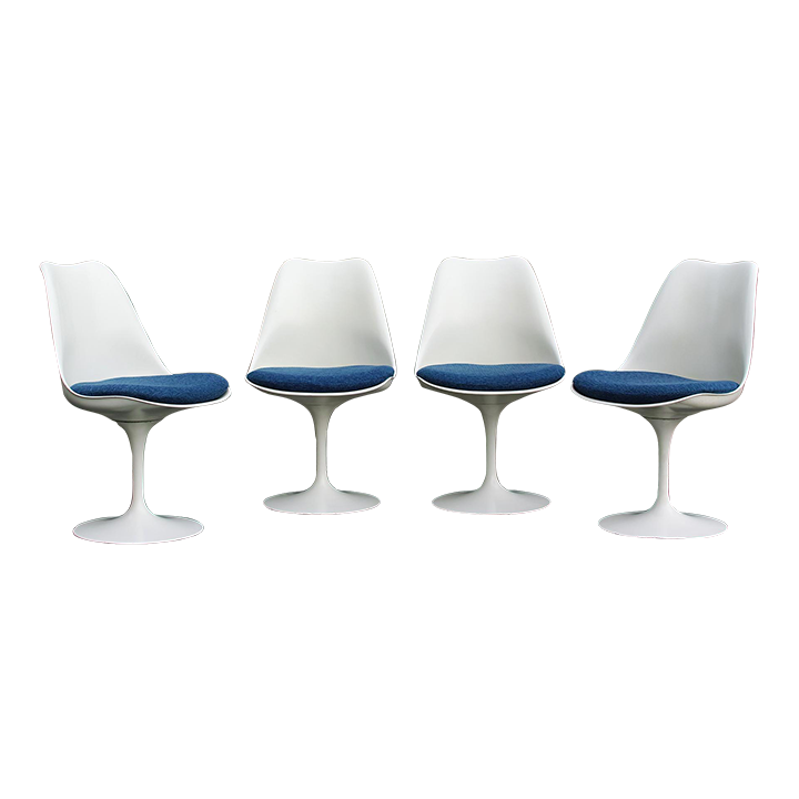 1960 Early Production Saarinen Tulip Dining Chairs Set of 4 Chairish