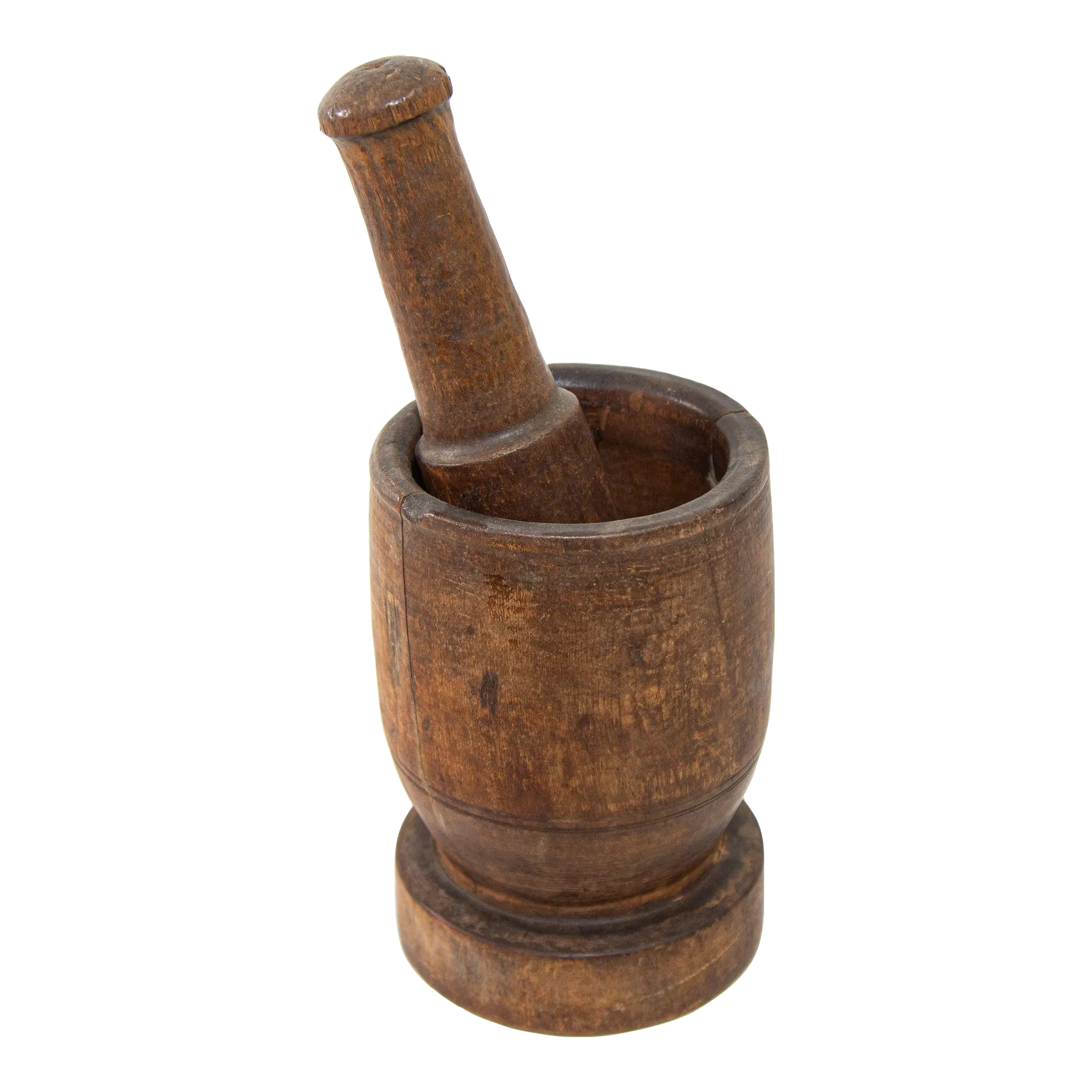 Antique American Wood Mortar and Pestle Chairish