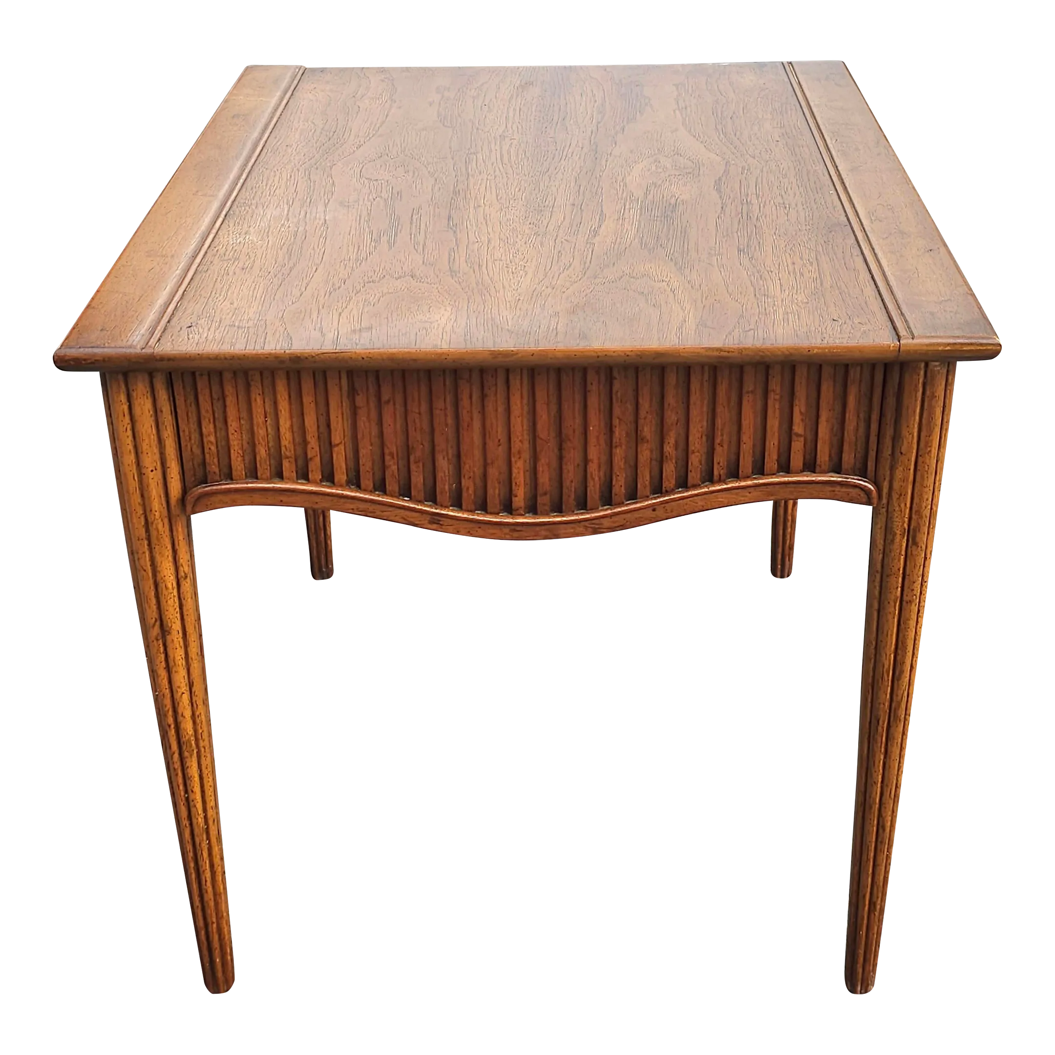 Mid-Century Heritage Walnut Single Drawer Side Table | Chairish