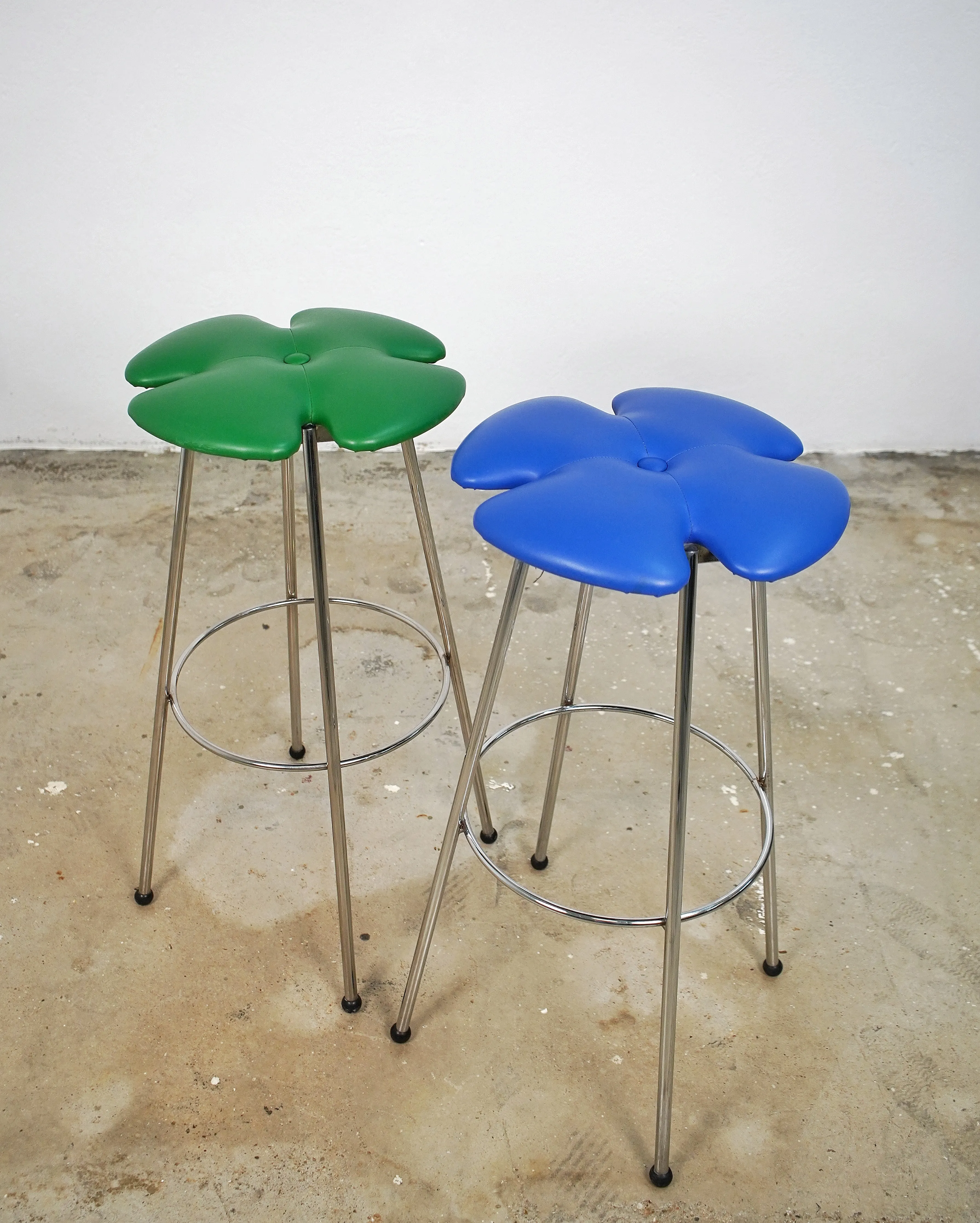 Effezeta Clover Stools, Set of 2 | Chairish