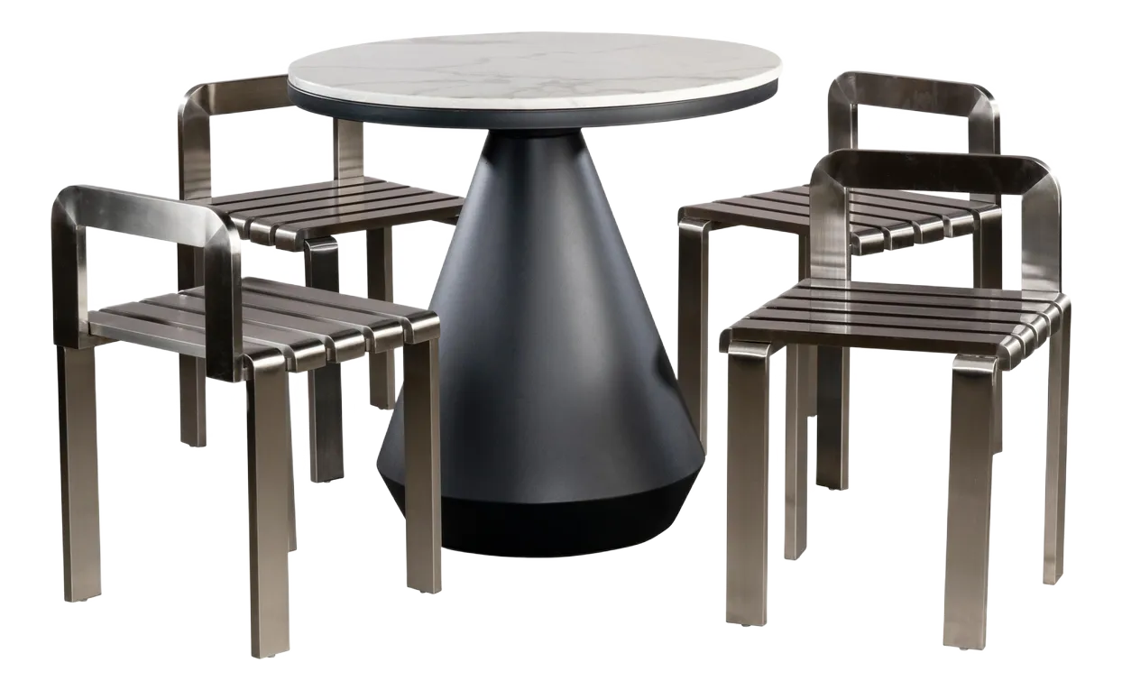 Tara Dining Table Set for 4, Piece Set Chairish
