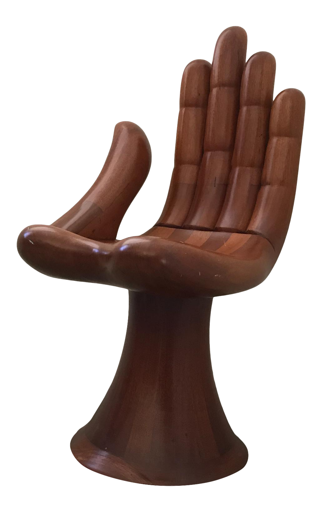 Pedro Friedeberg Mahogany Wood Hand Chair Surrealist MidCentury Modern