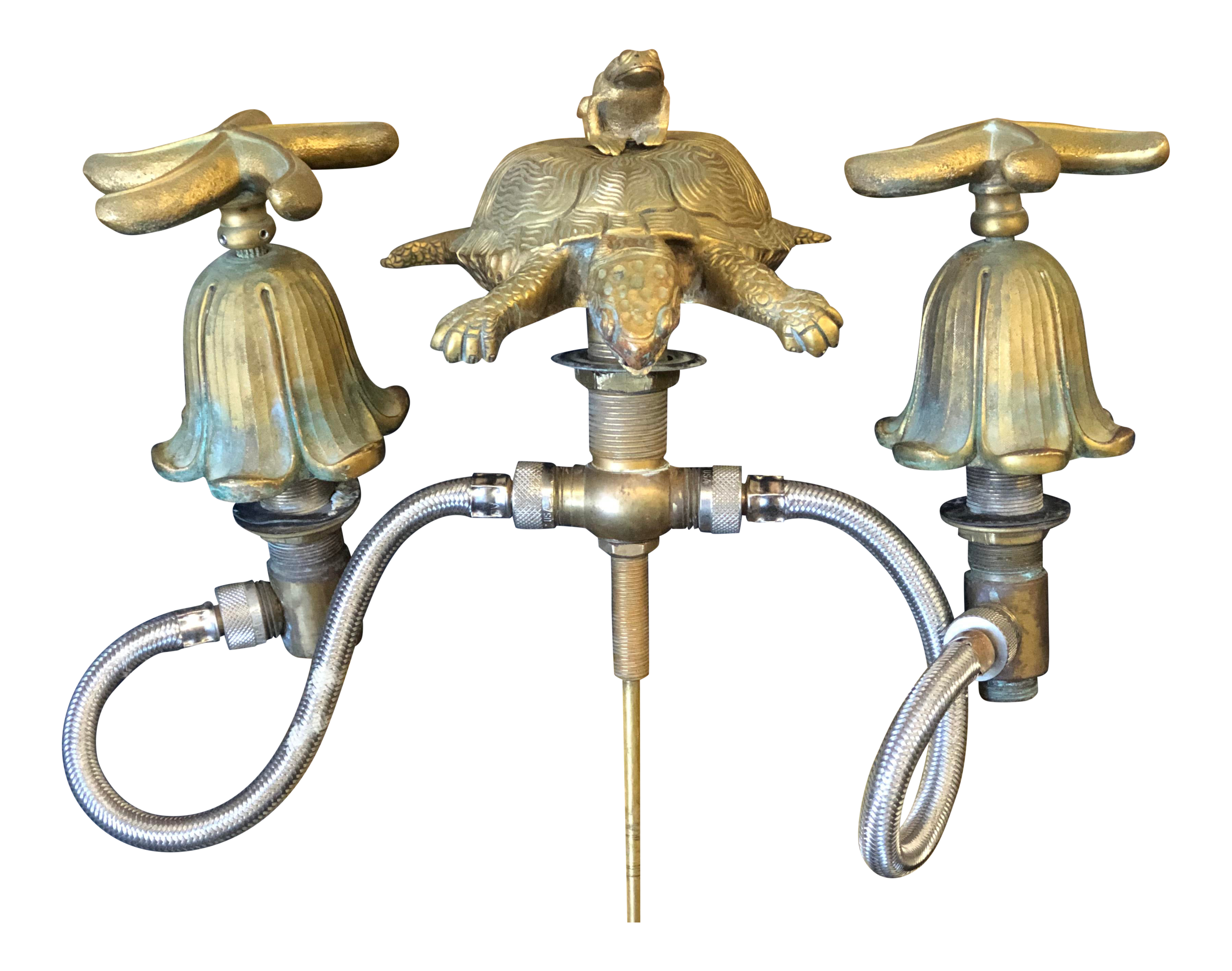 P E Guerin Turtle And Starfish Faucet Sherle Wagner Style Chairish