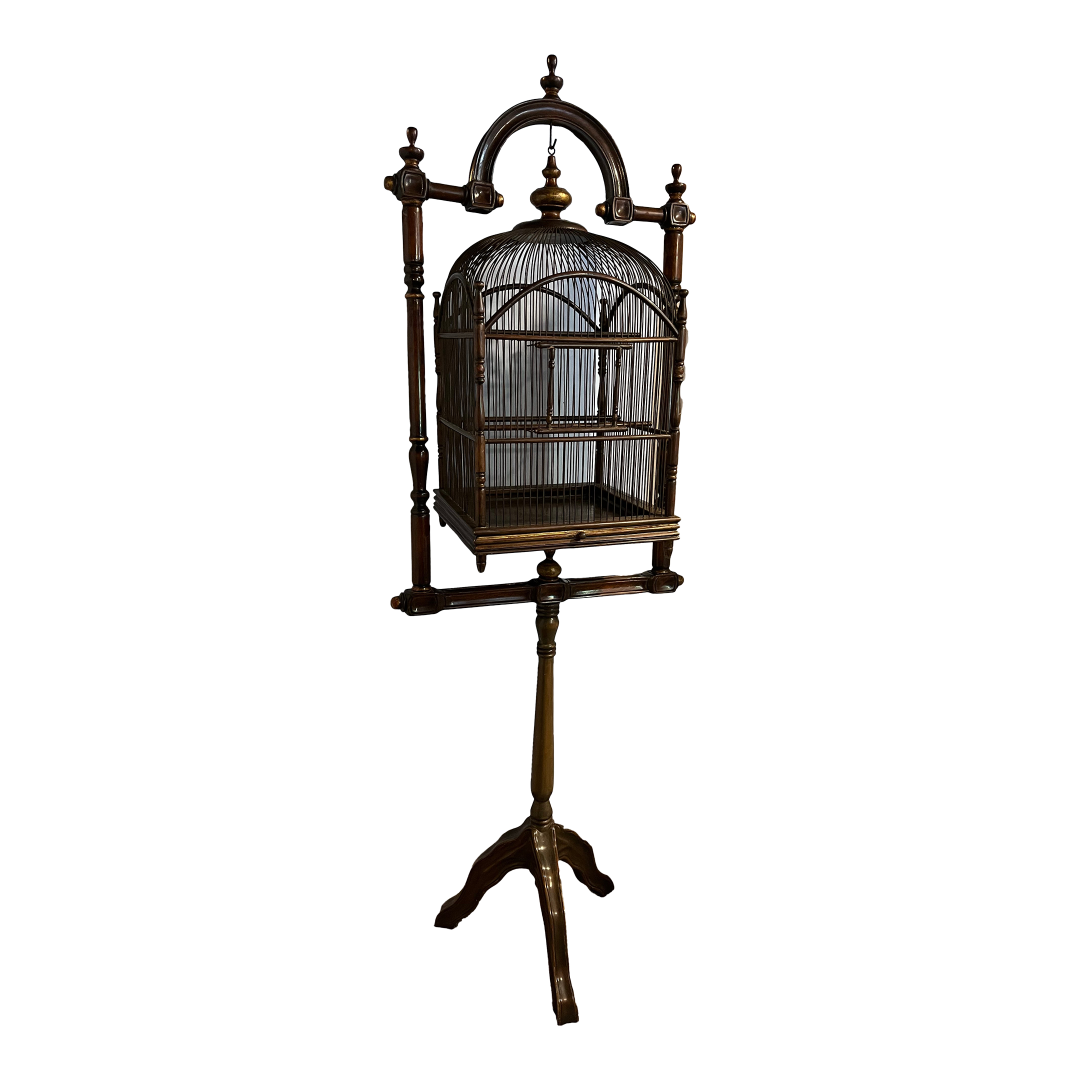 Vintage bird cheap cage stand