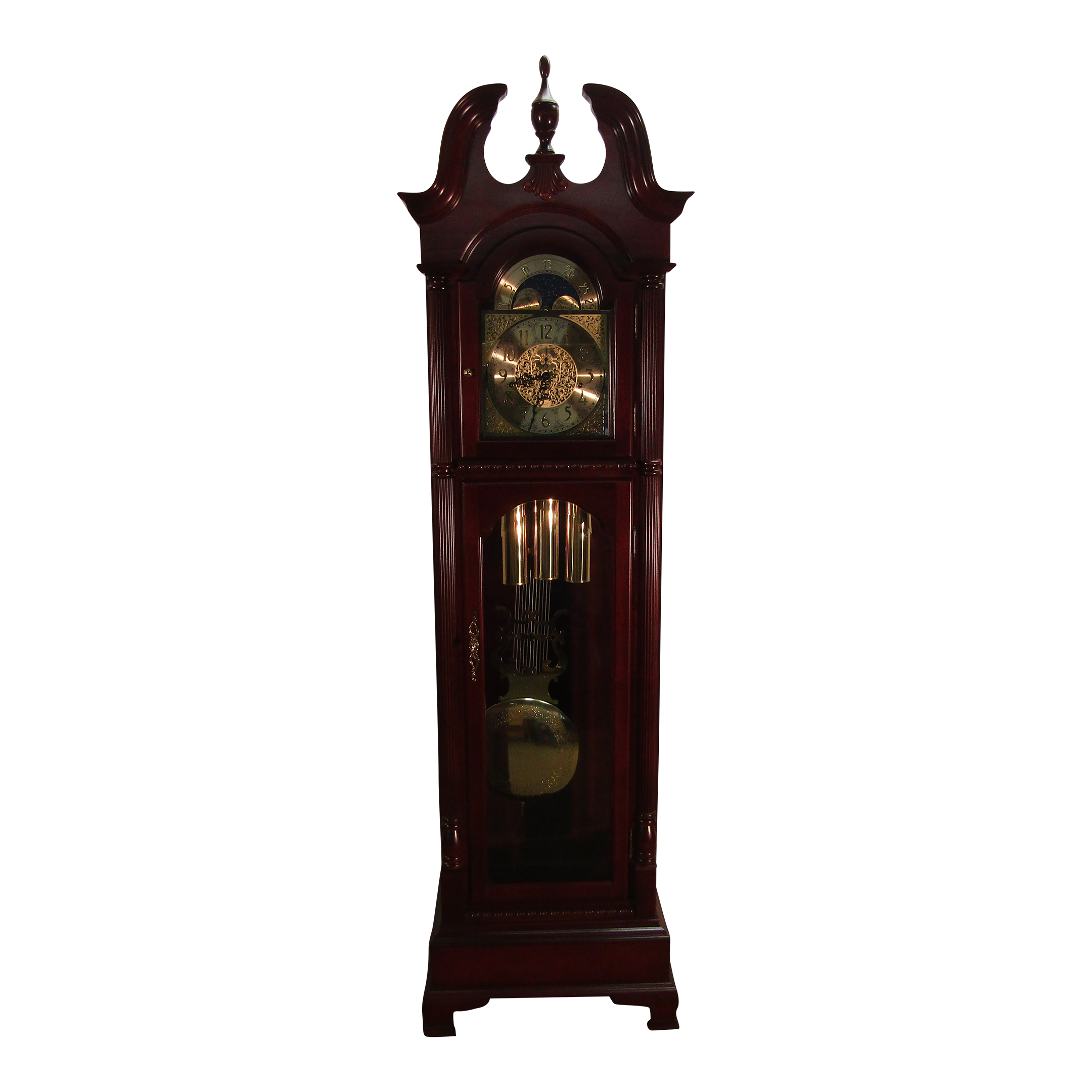 1990s Harrington House Solid Cherry Cased Grandfathers Clock Chairish