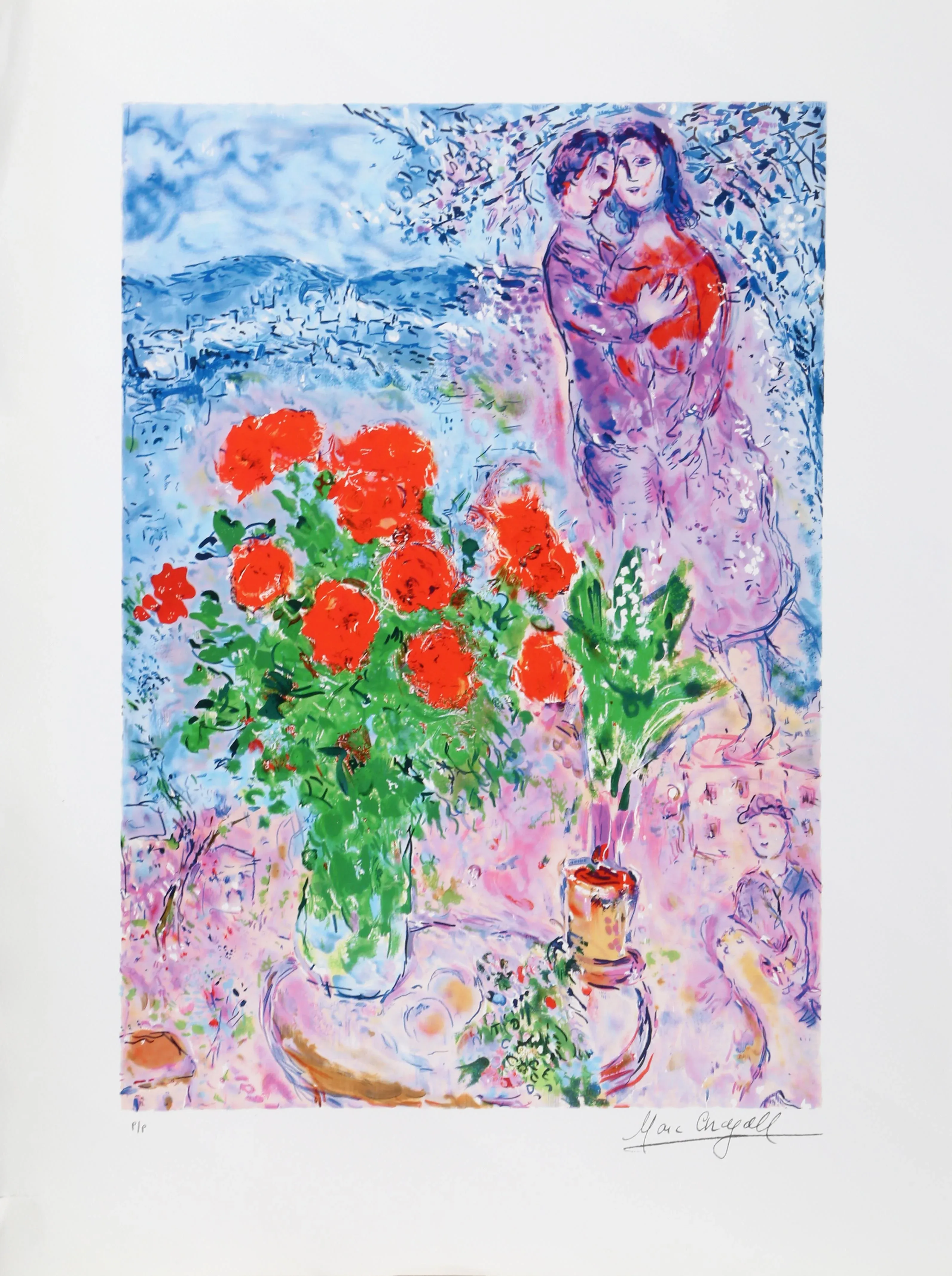 Chagall、LE COUPLE、希少画集画、新品額装付 Chagall、LE COUPLE、希少画集画、新品額装付 Chagall、LE