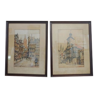 1943年unknown drawing シュールレアリズム　ビンテージパリ画家 1943年unknown drawing シュールレアリズム ビンテージパリ画家