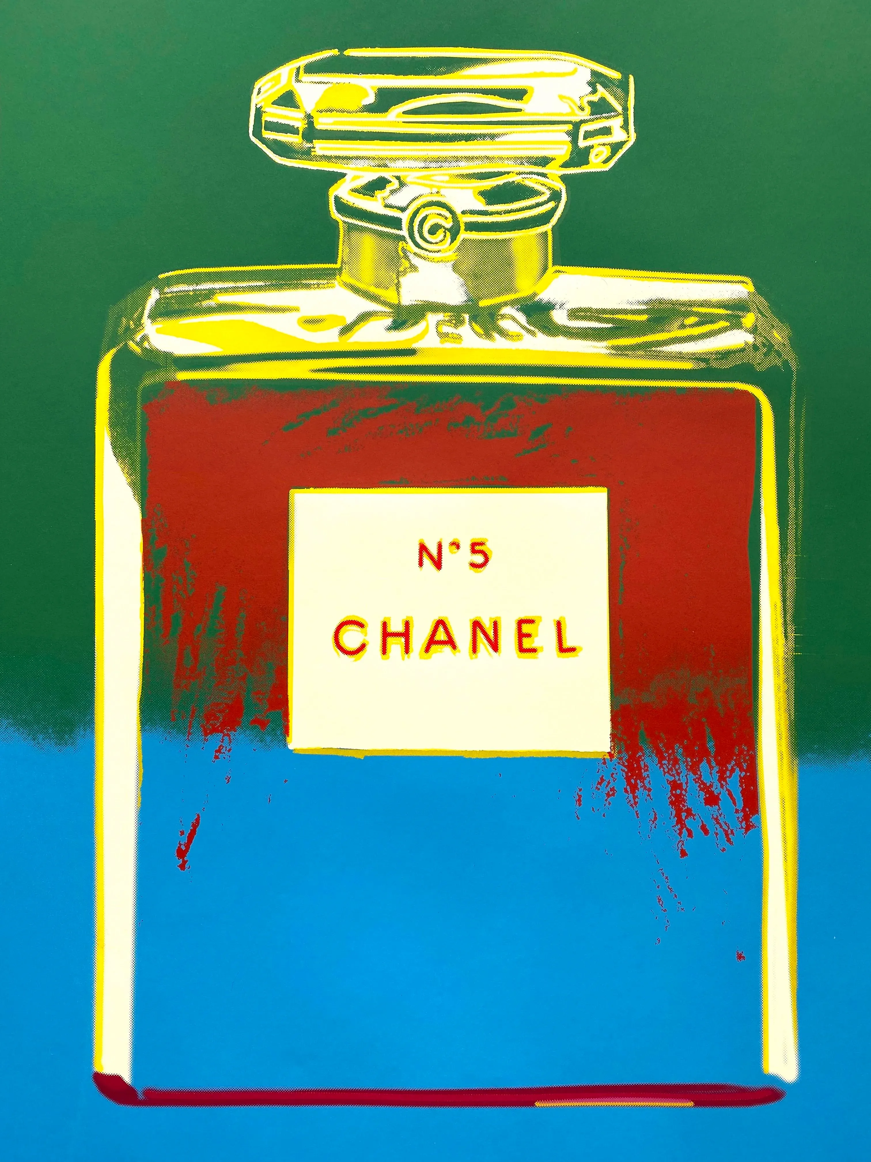 Andy Warhol - Andy Warhol - Chanel N5 Original vintage poster - Black for  Sale