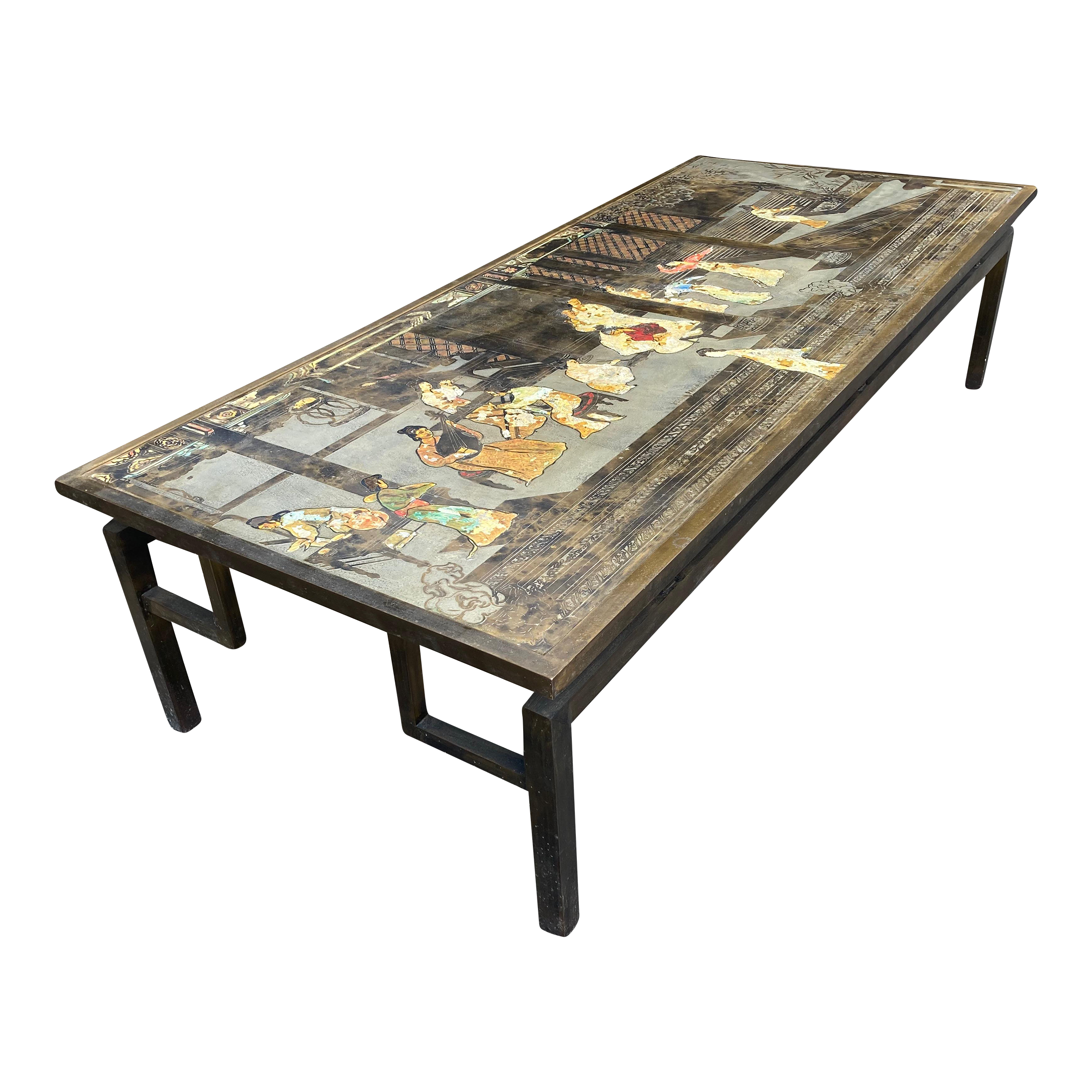 Mid 20th Century Philip and Kelvin LaVerne Chin Ying Bronze Coffee