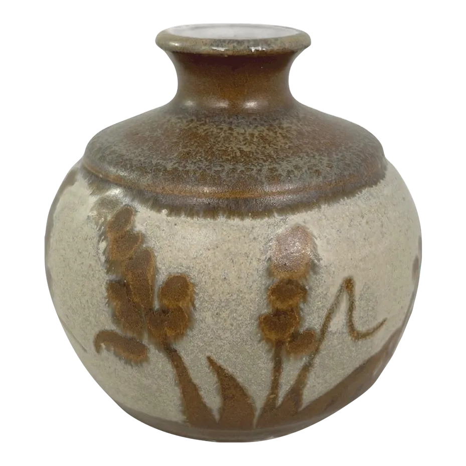 1960s Studio Pottery Bulb Vase Chairish