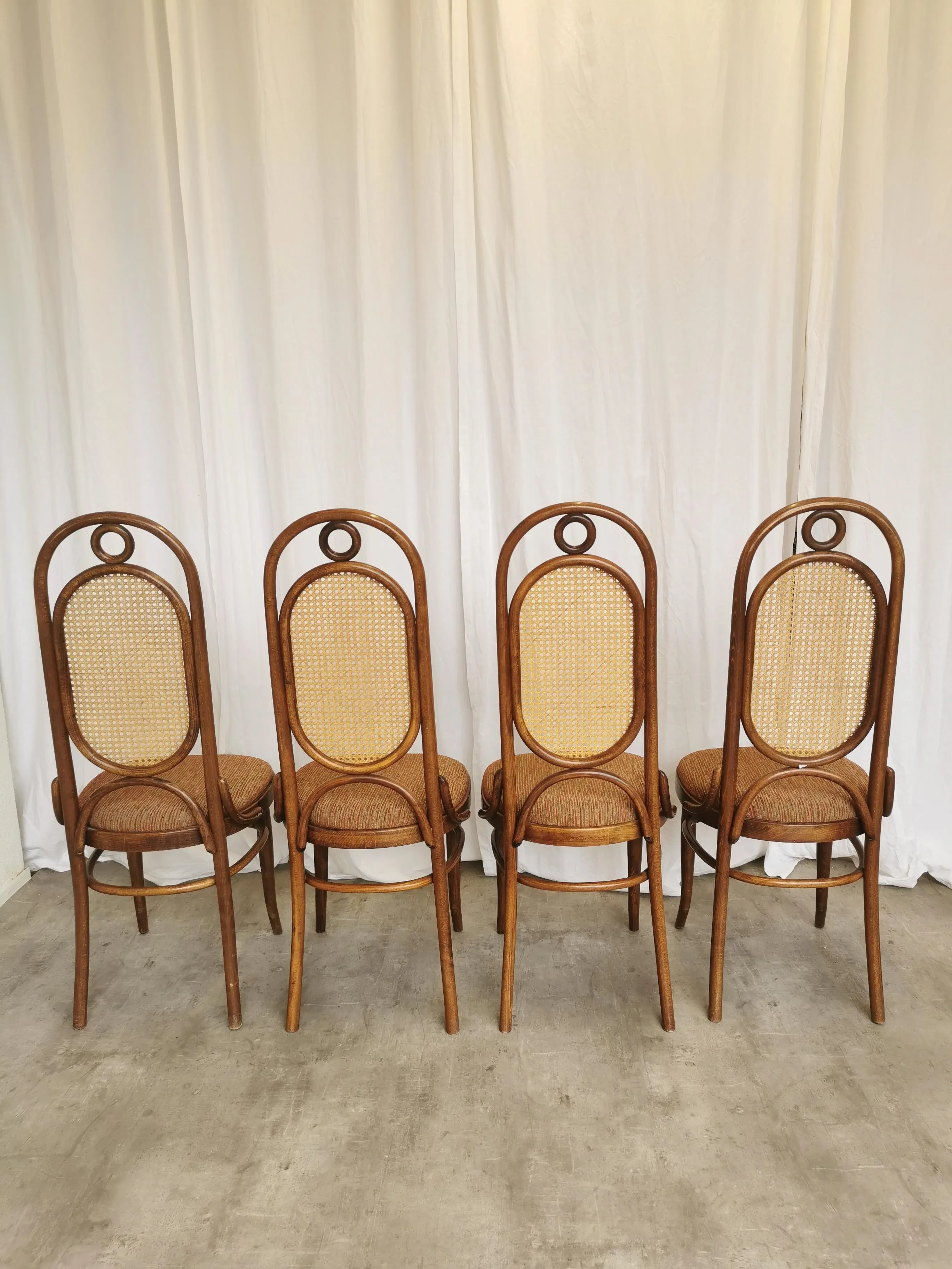 EA7 Emporio Armani Black SandalsVintage Bentwood Dining Chairs, 1970s, Set of 4