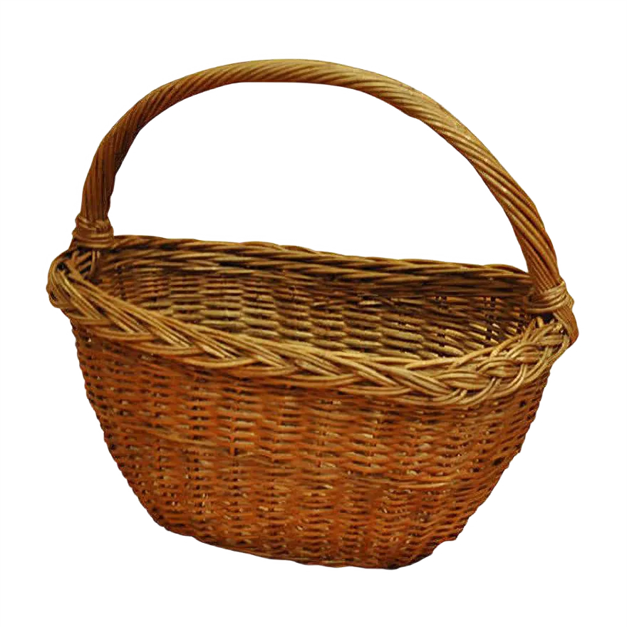 Vintage Wicker Basket, 1950s Chairish