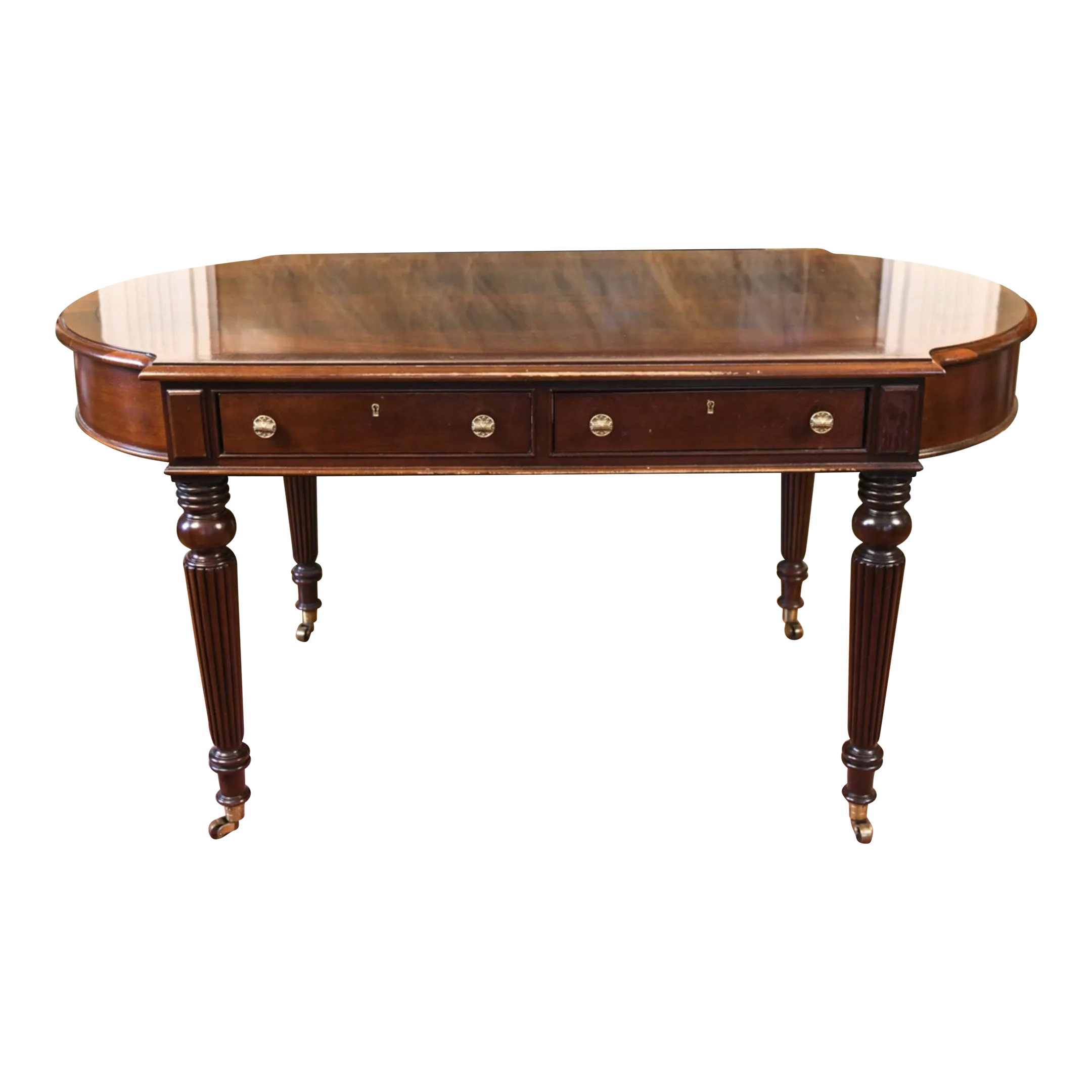 Late 20th Century Hickory Chair French Style Mahogany TwoDrawer