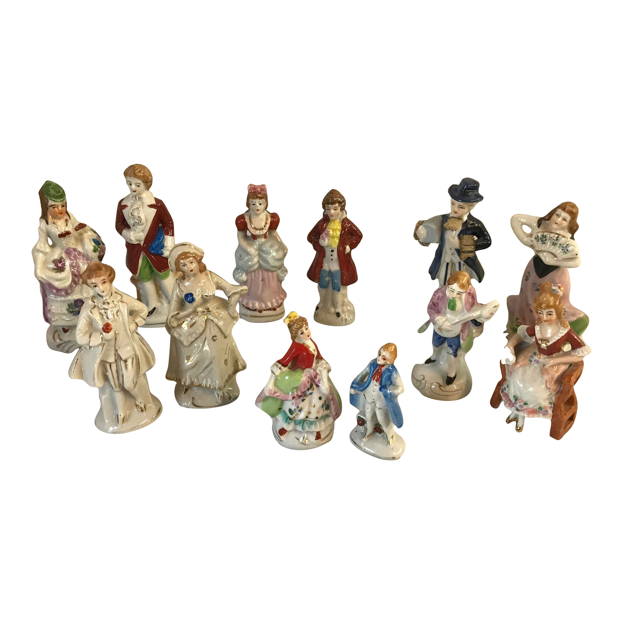 Vintage Japanese Figurines Set of 12 Chairish