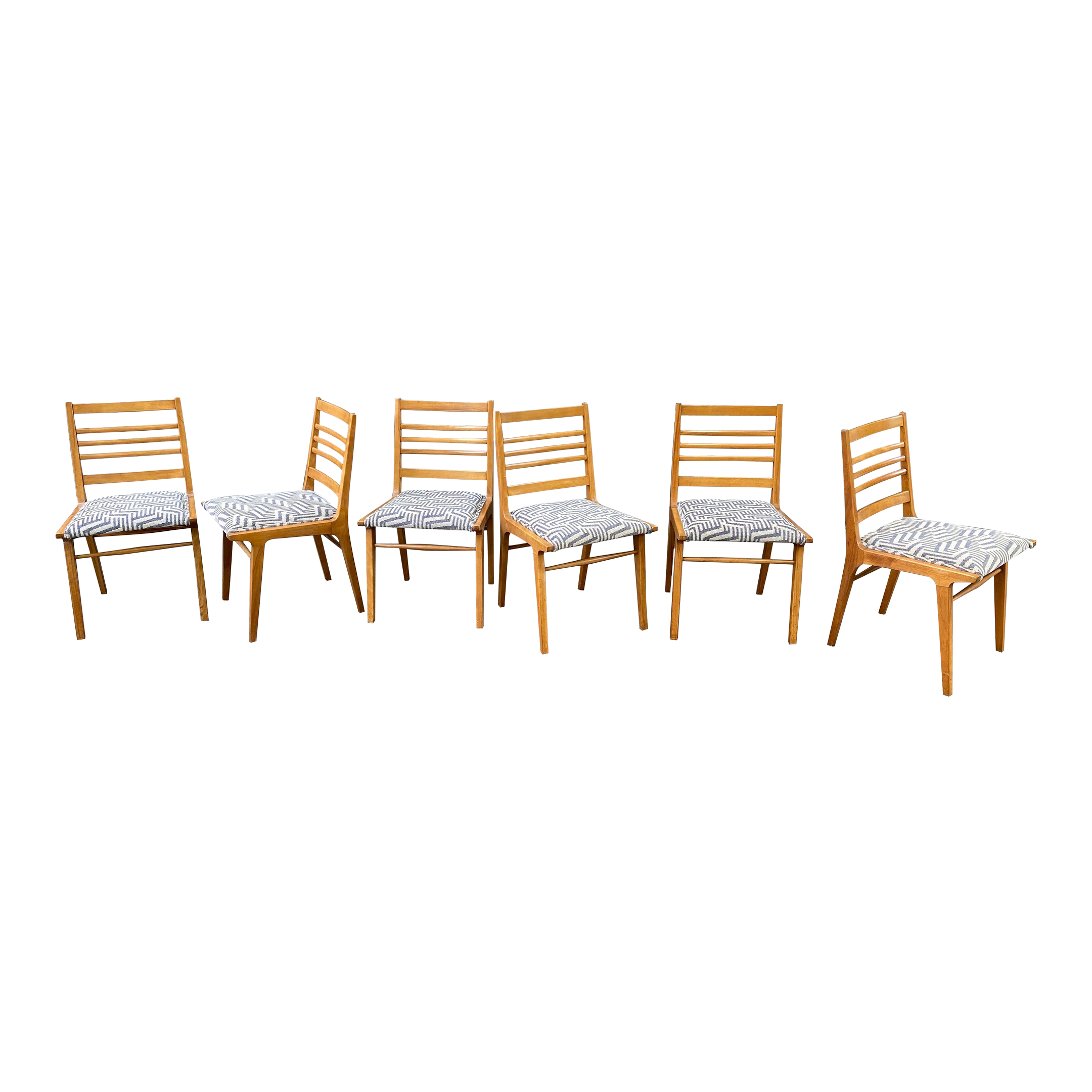 Maple Dining Chairs Set of 6 Chairish