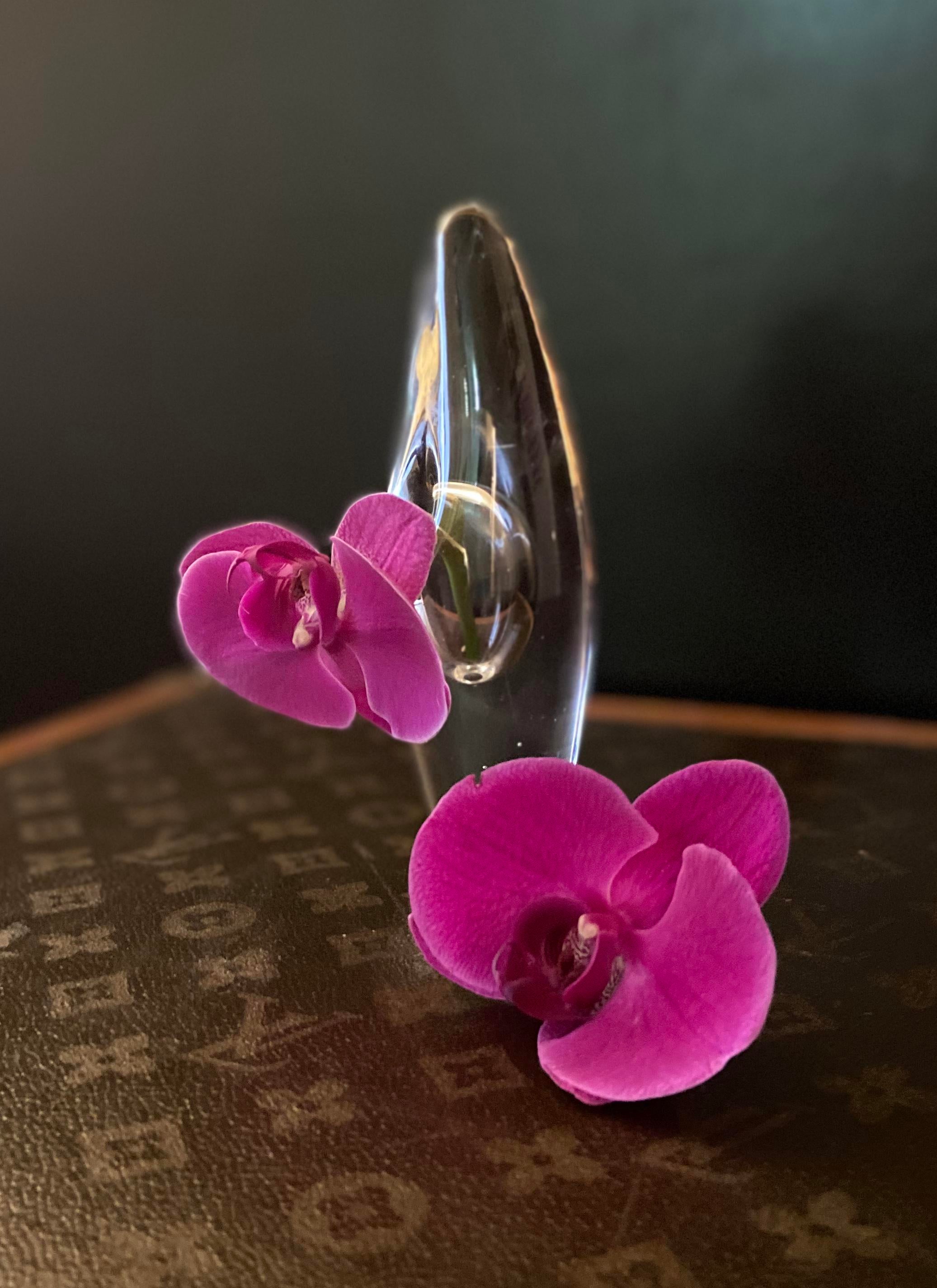 Orkidea Timo Sarpaneva  オルキデア27㎝ Glass “Orkidea” vase by Timo Sarpaneva for Iittala.<br/><br