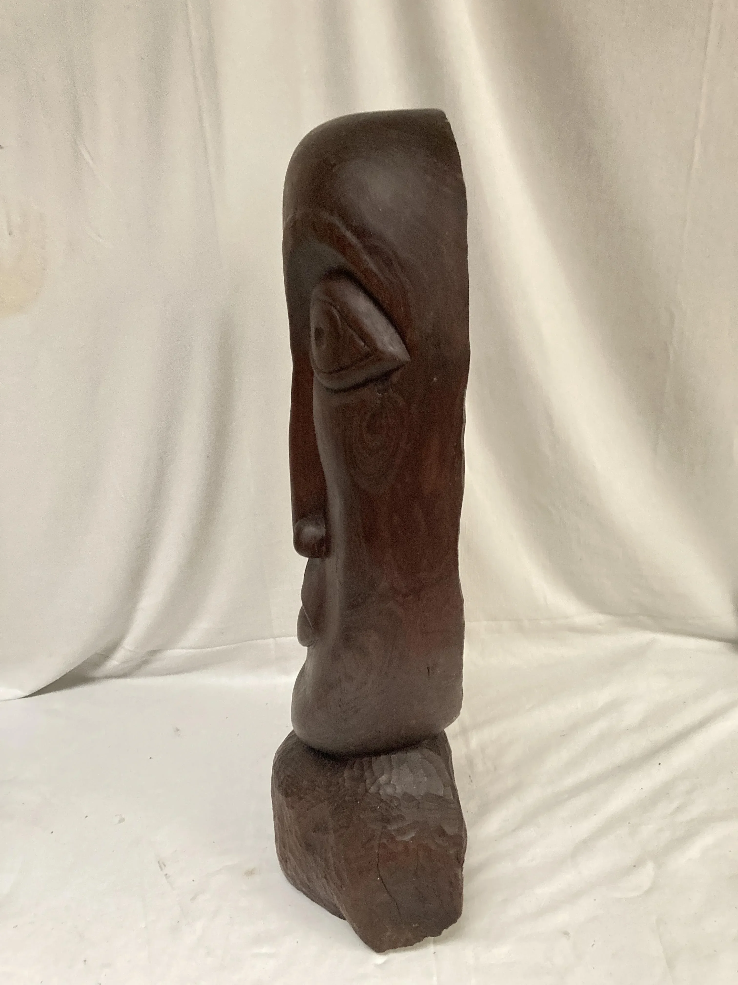 Face Sculpture, 1973, Wood