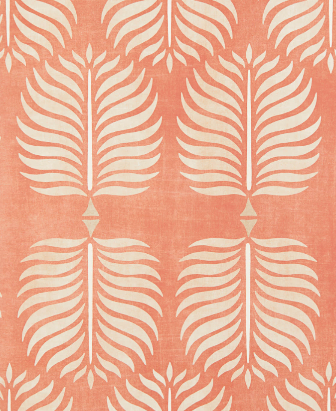 Serena & Lily "Granada" Wallpaper in Burnt Orange / Sand 2 Rolls