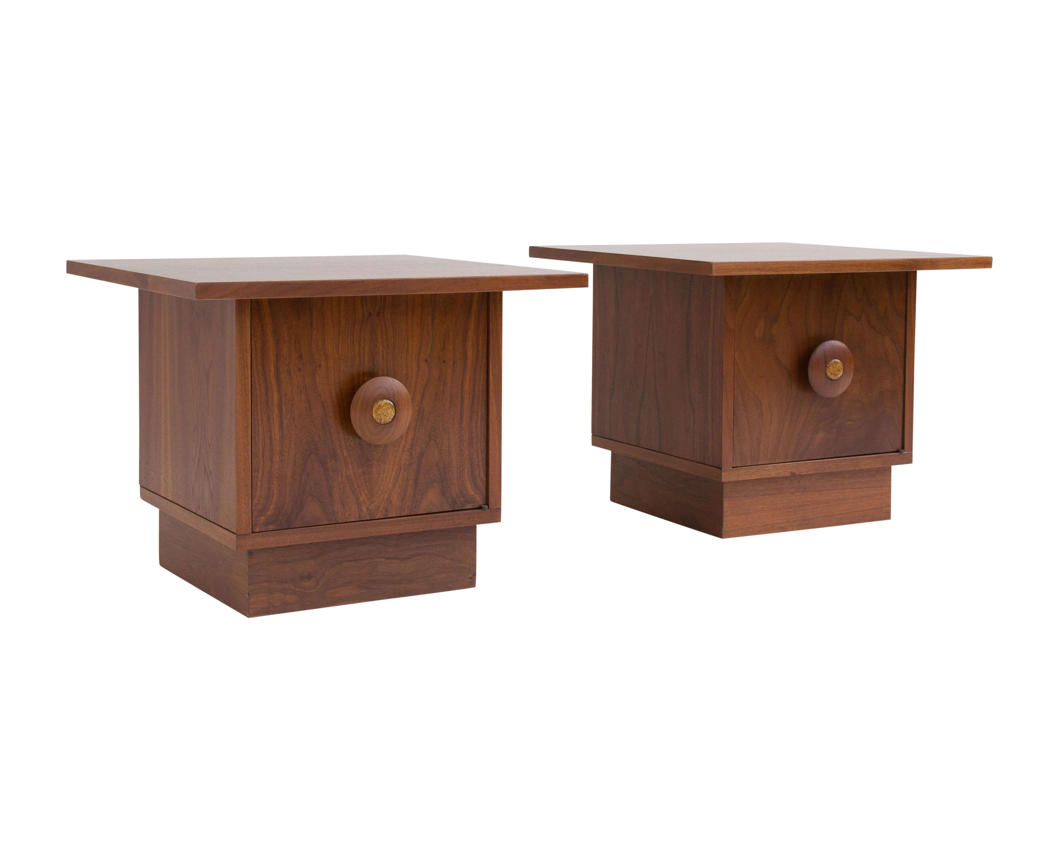 Brown Saltman MidCentury Nightstands A Pair Chairish