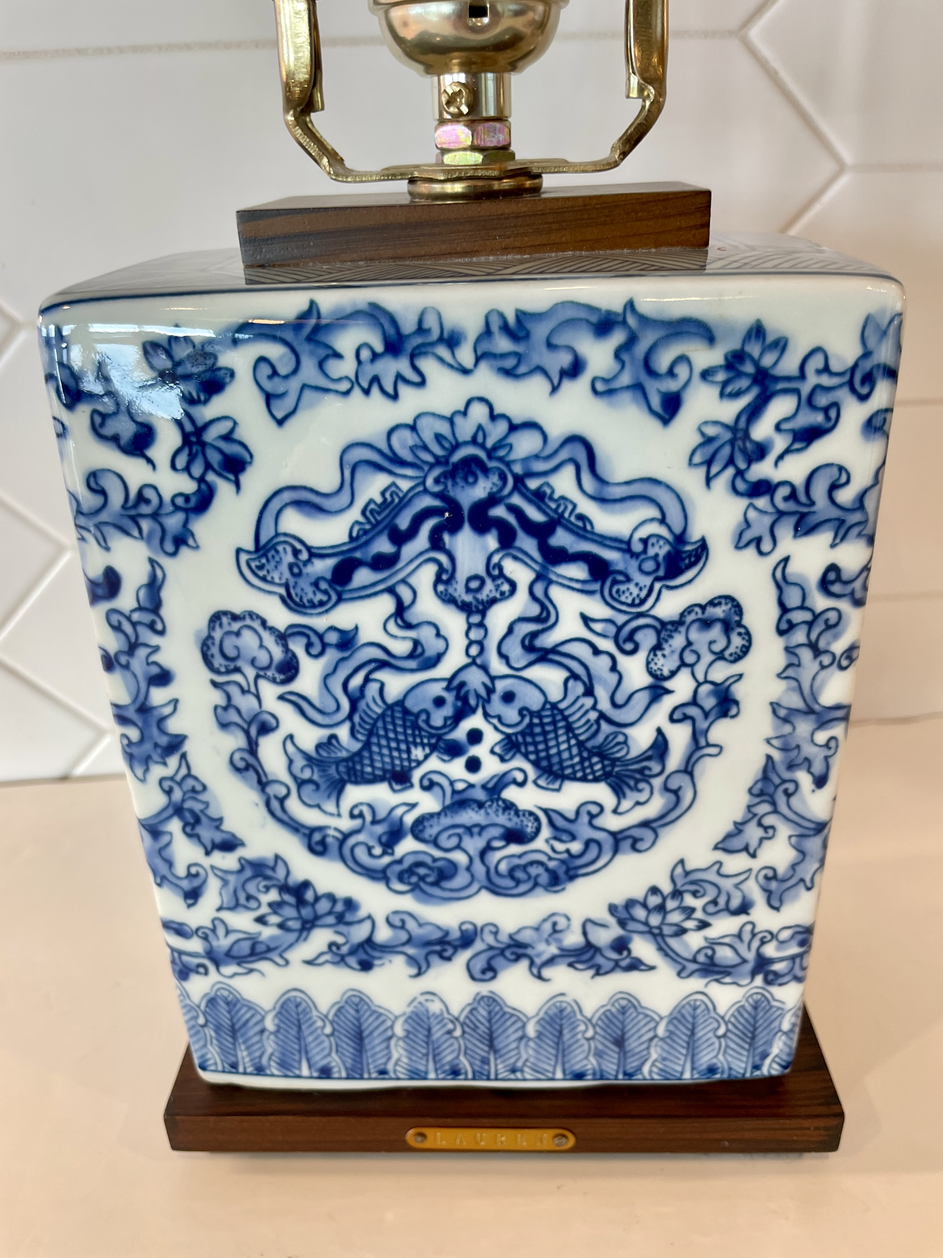 Vintage Lauren Ralph Lauren Porcelain Blue and White Chinoiserie