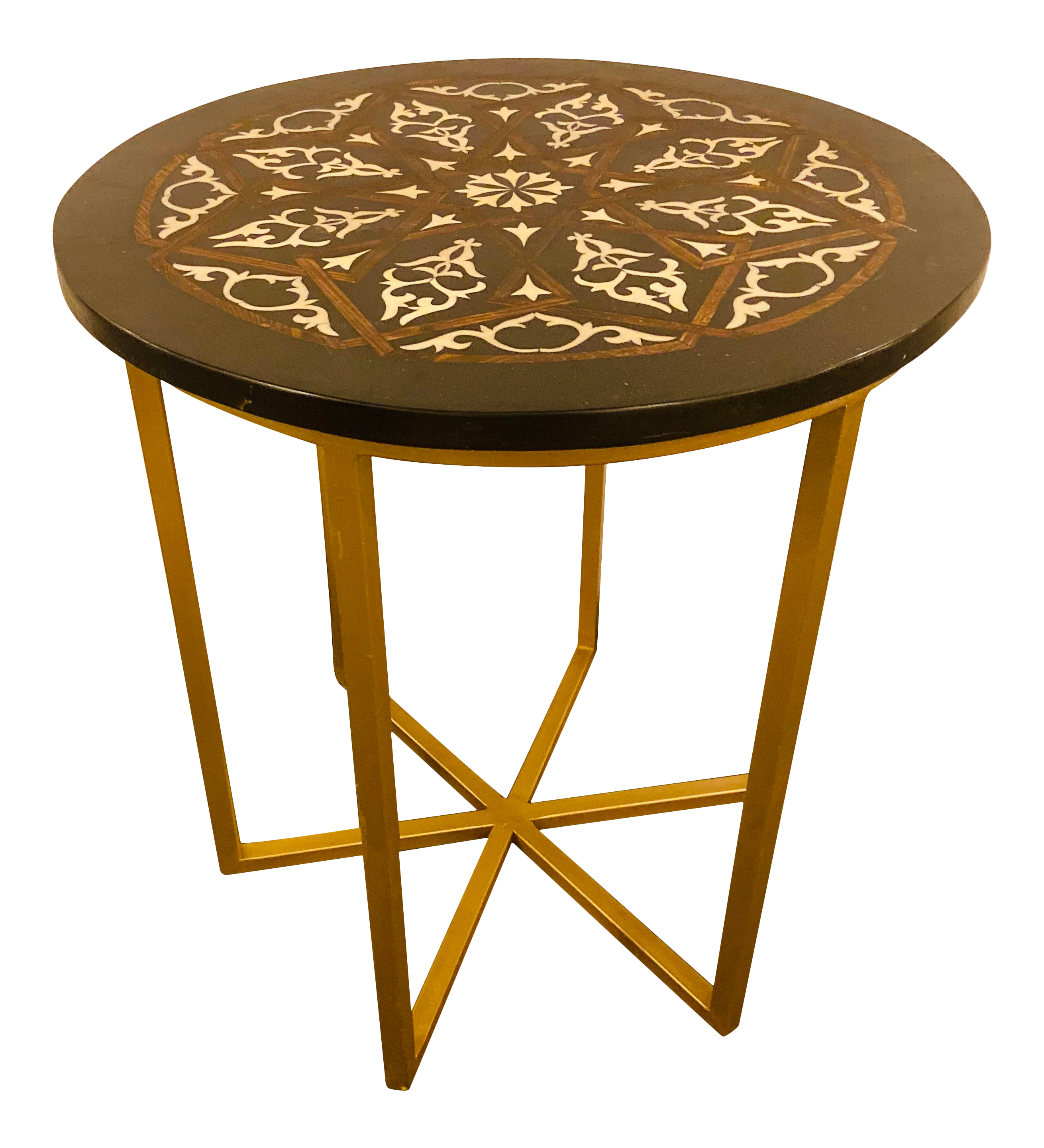 Moroccan Brass Side Table Chairish